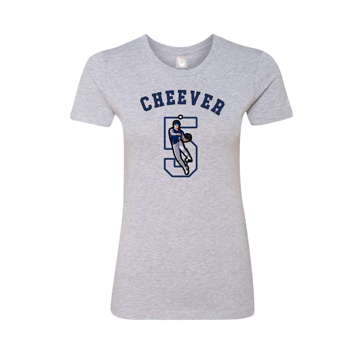 Fitted Women's Tee — Shirsey Arch in Grey