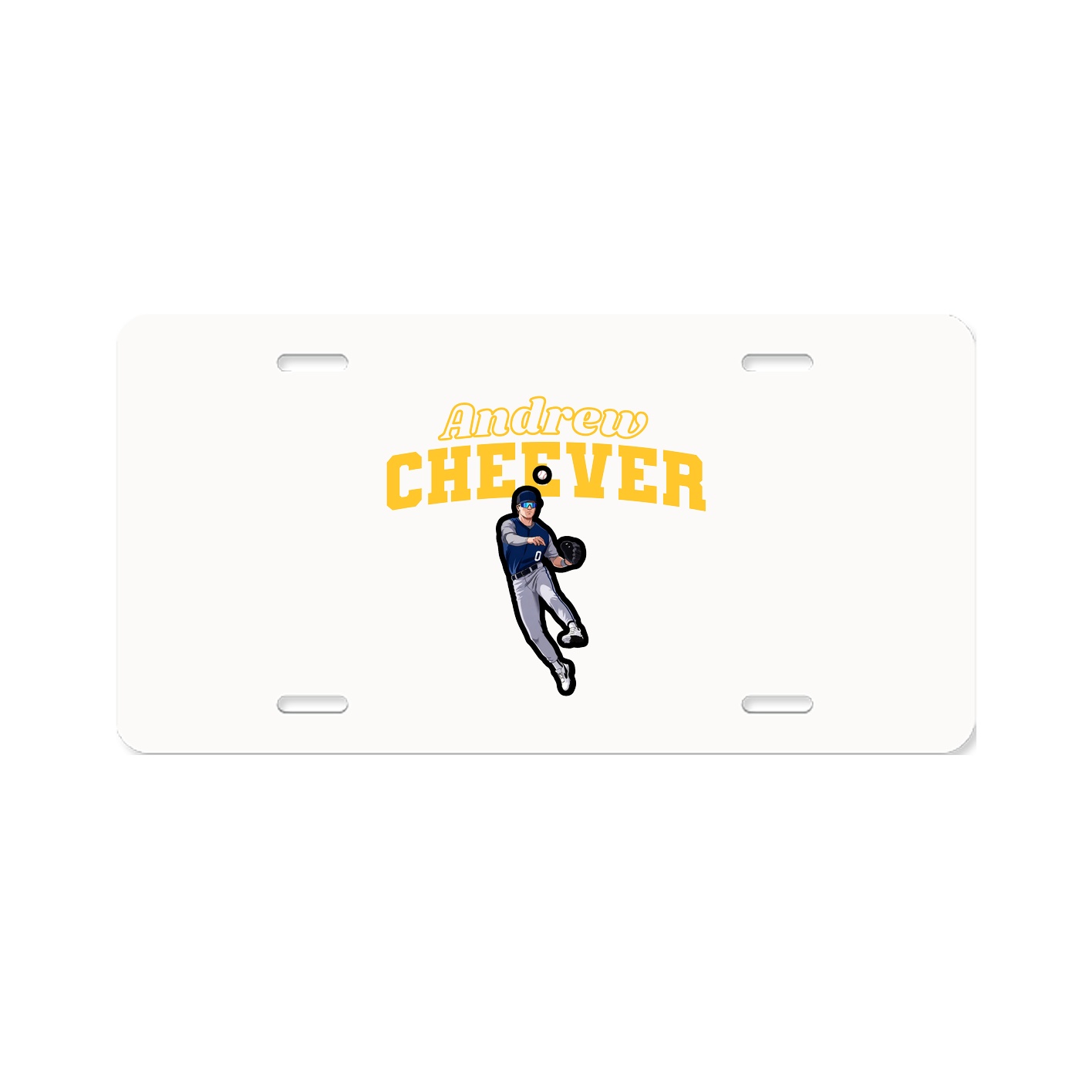 License Plate — Name Arch in Classic