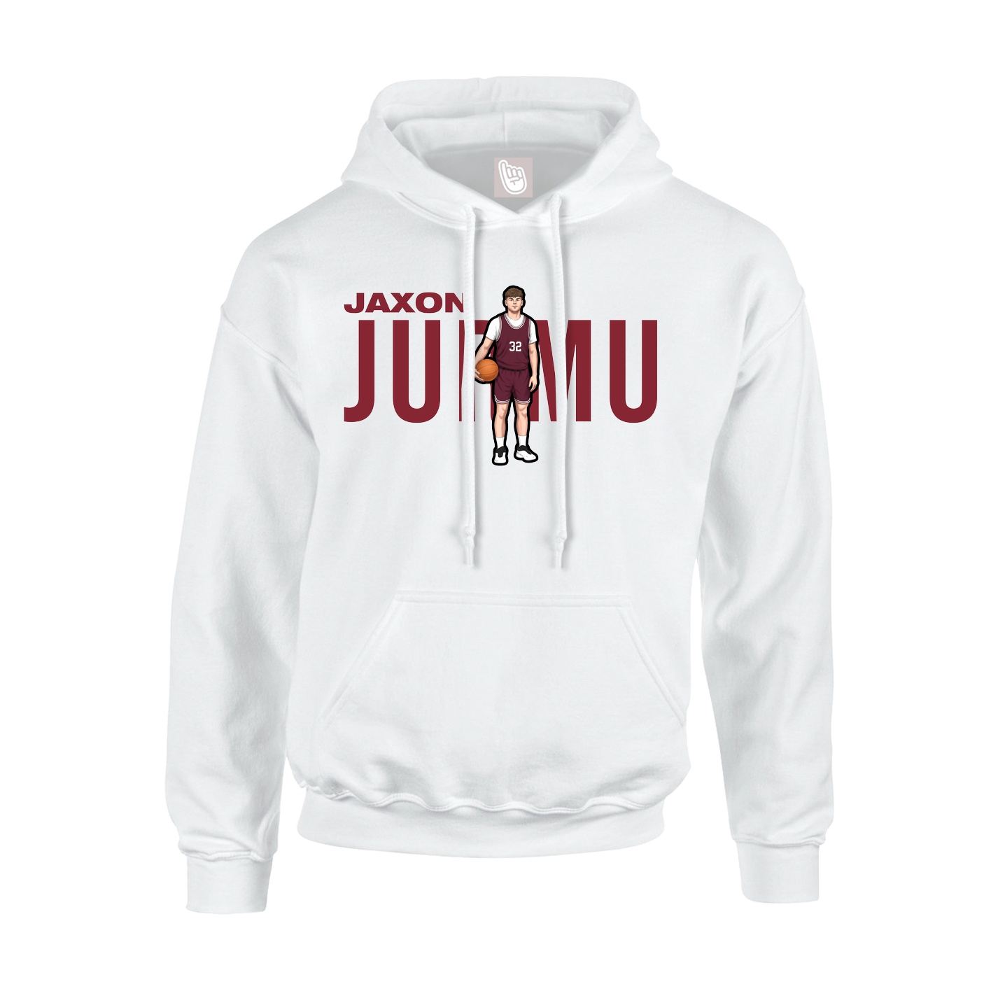 Youth Hoodie — Player Name in White
