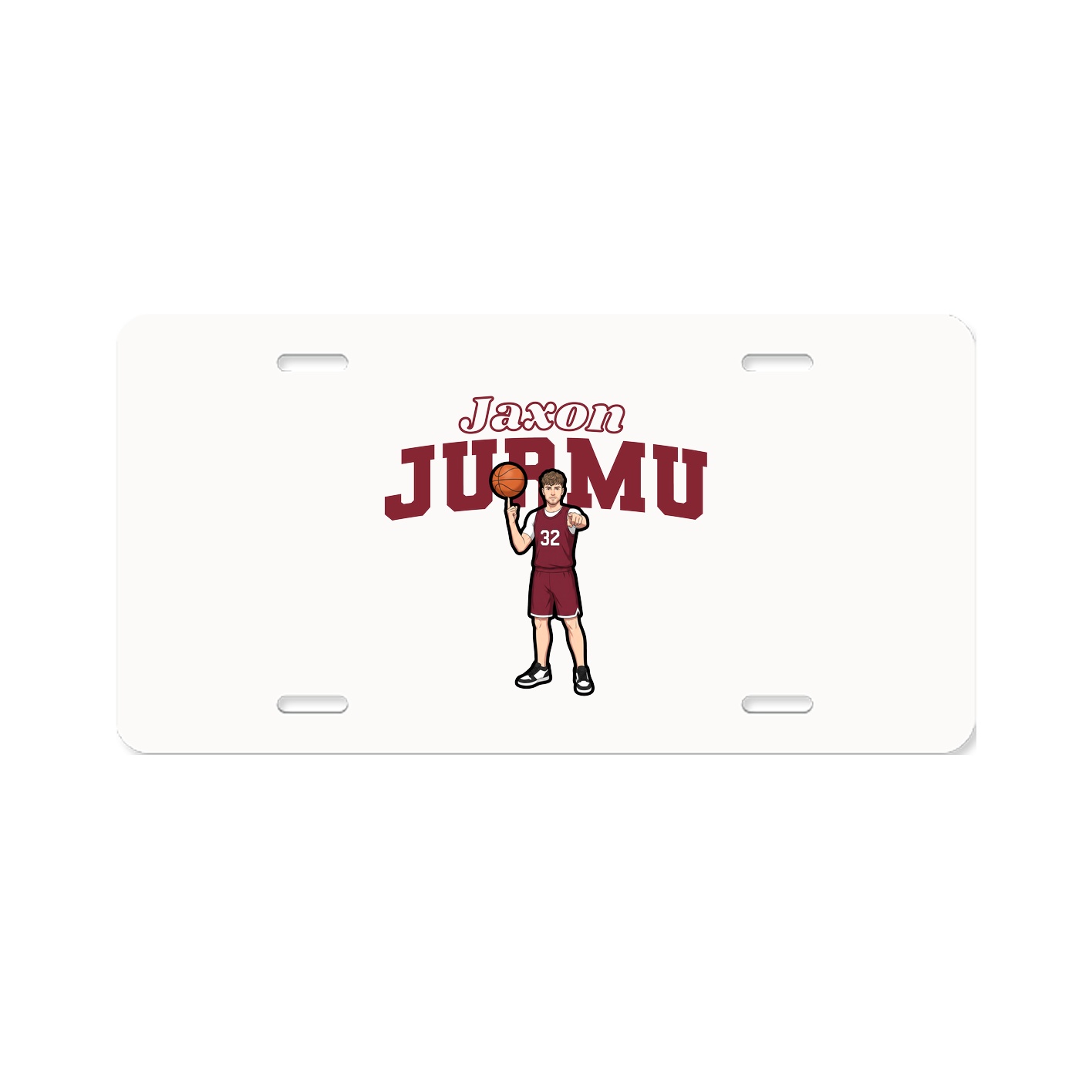 License Plate — Name Arch in Classic
