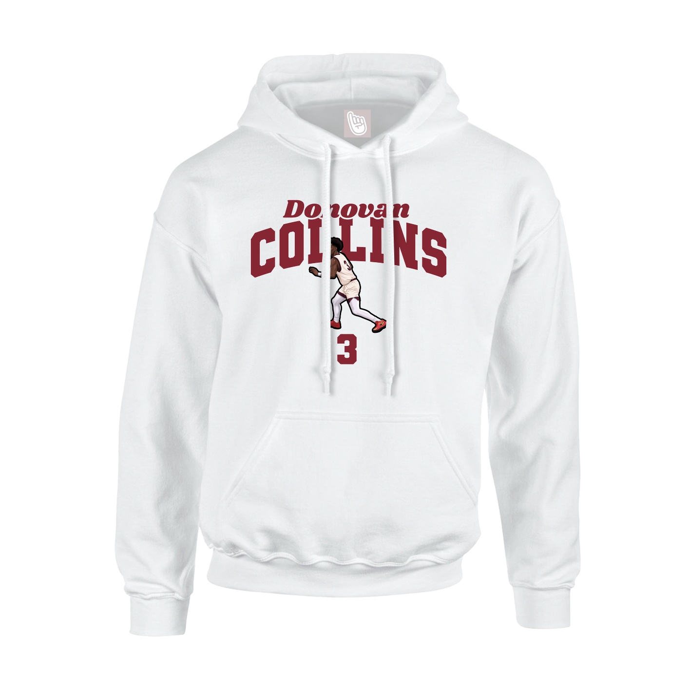 Hoodie — Signature Arch in White