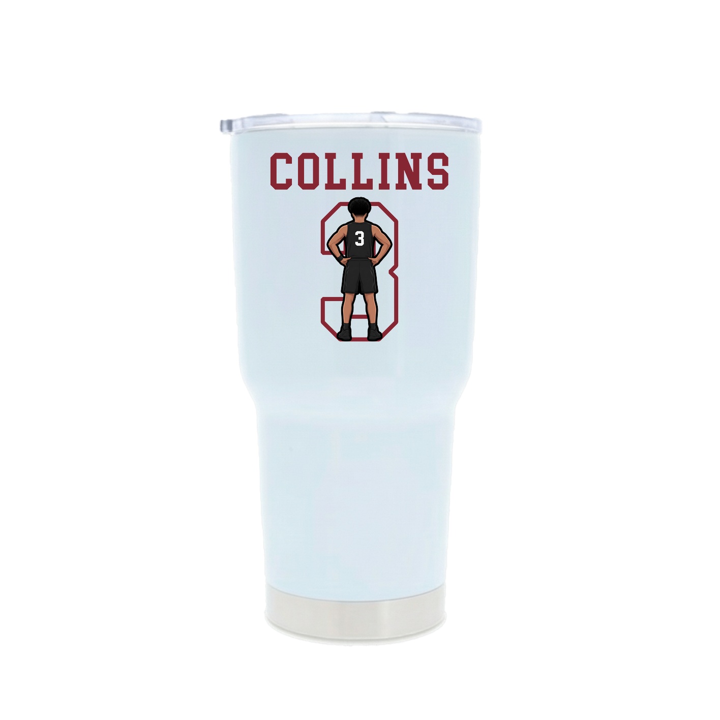 30oz Stainless Steel Tumbler — Shirsey in White