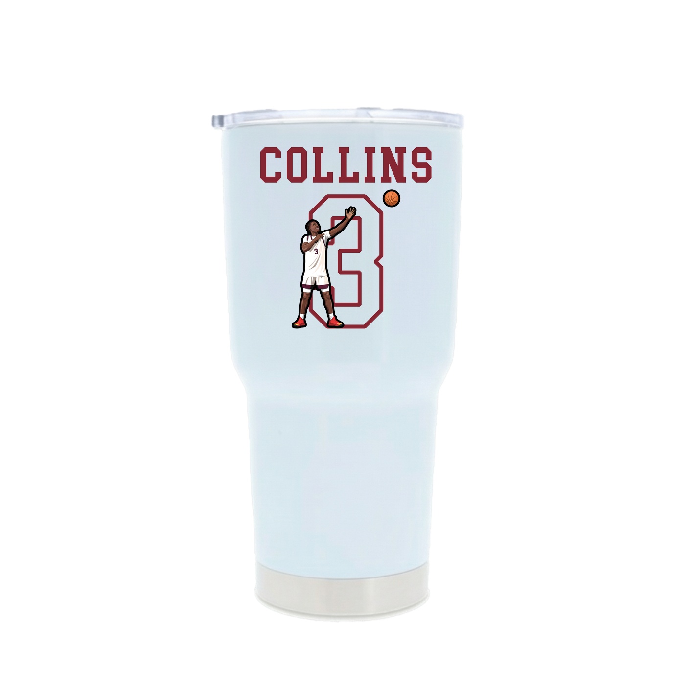 30oz Stainless Steel Tumbler — Shirsey in White