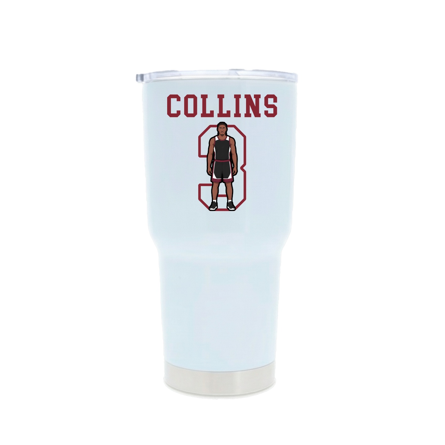30oz Stainless Steel Tumbler — Shirsey in White