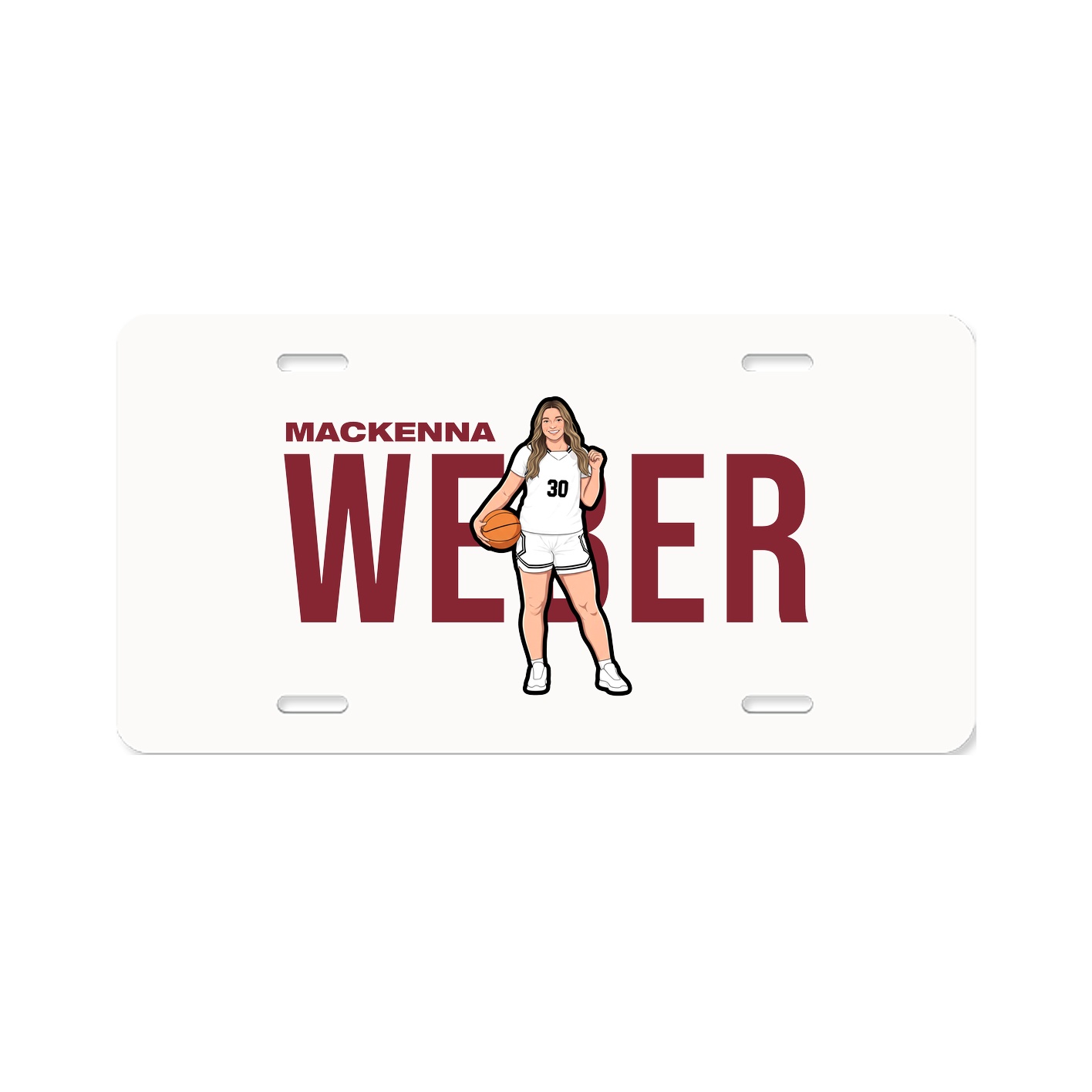 License Plate — Player Name in Classic