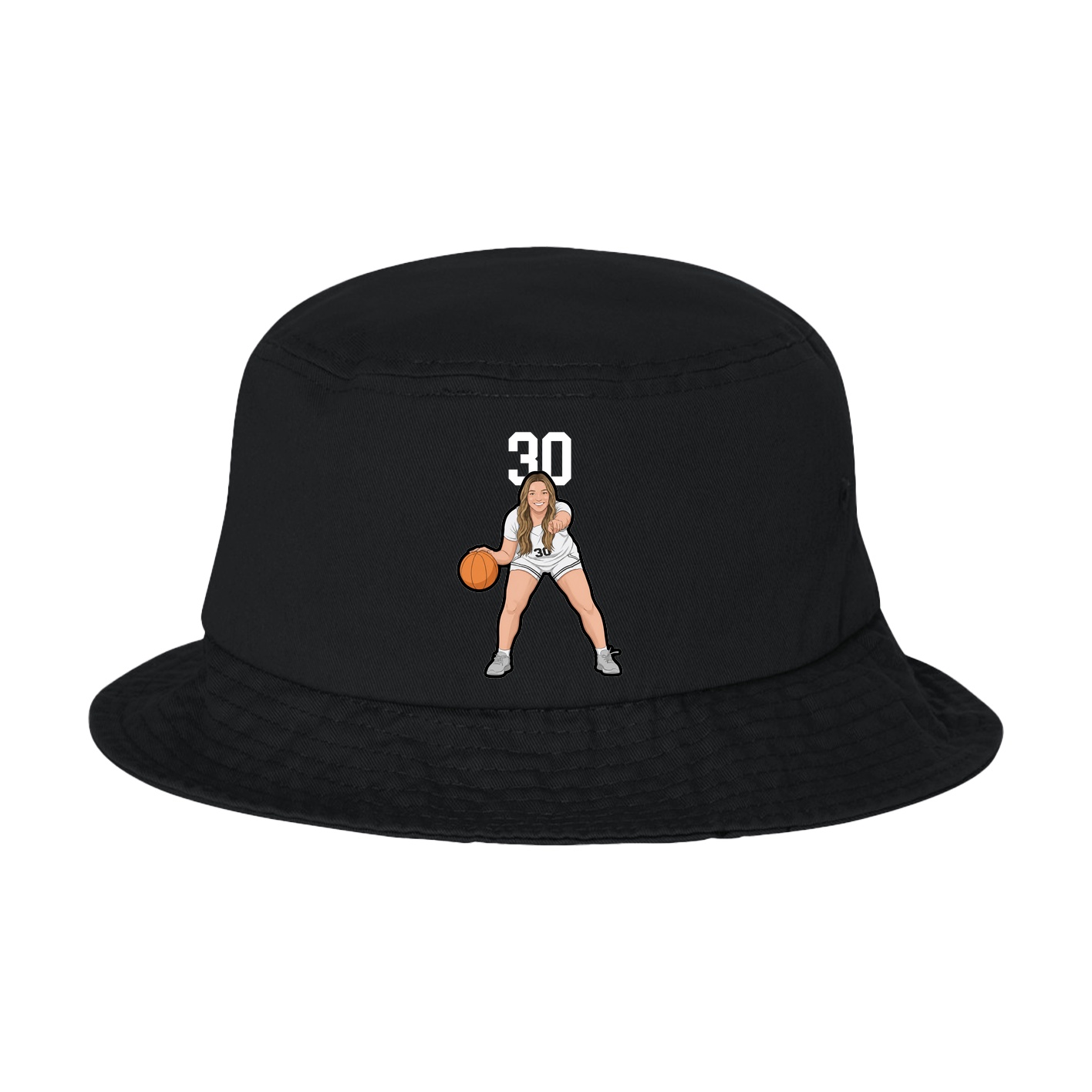 Bucket Cap — Number Top in Black
