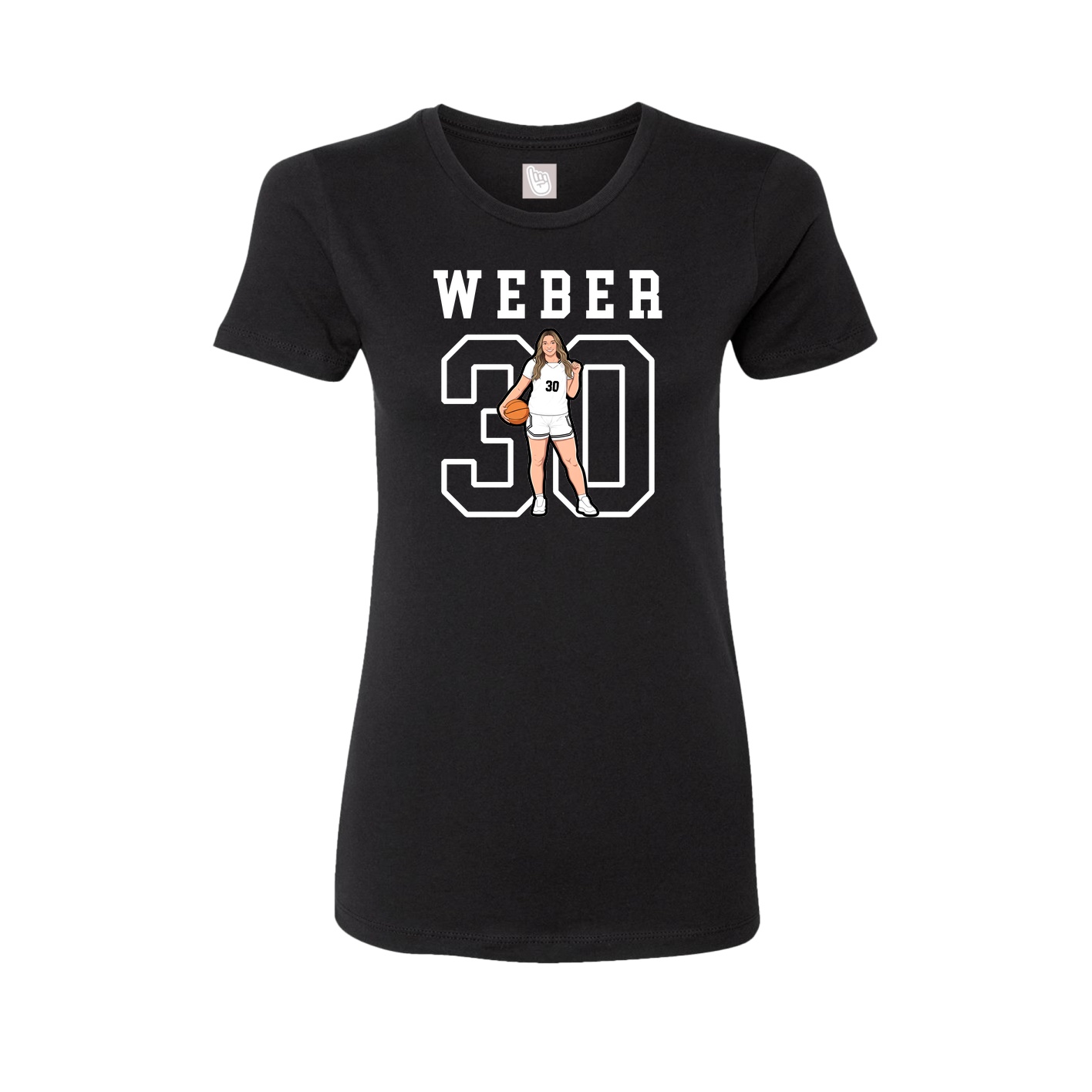 Fitted Women's Tee — Shirsey in Black