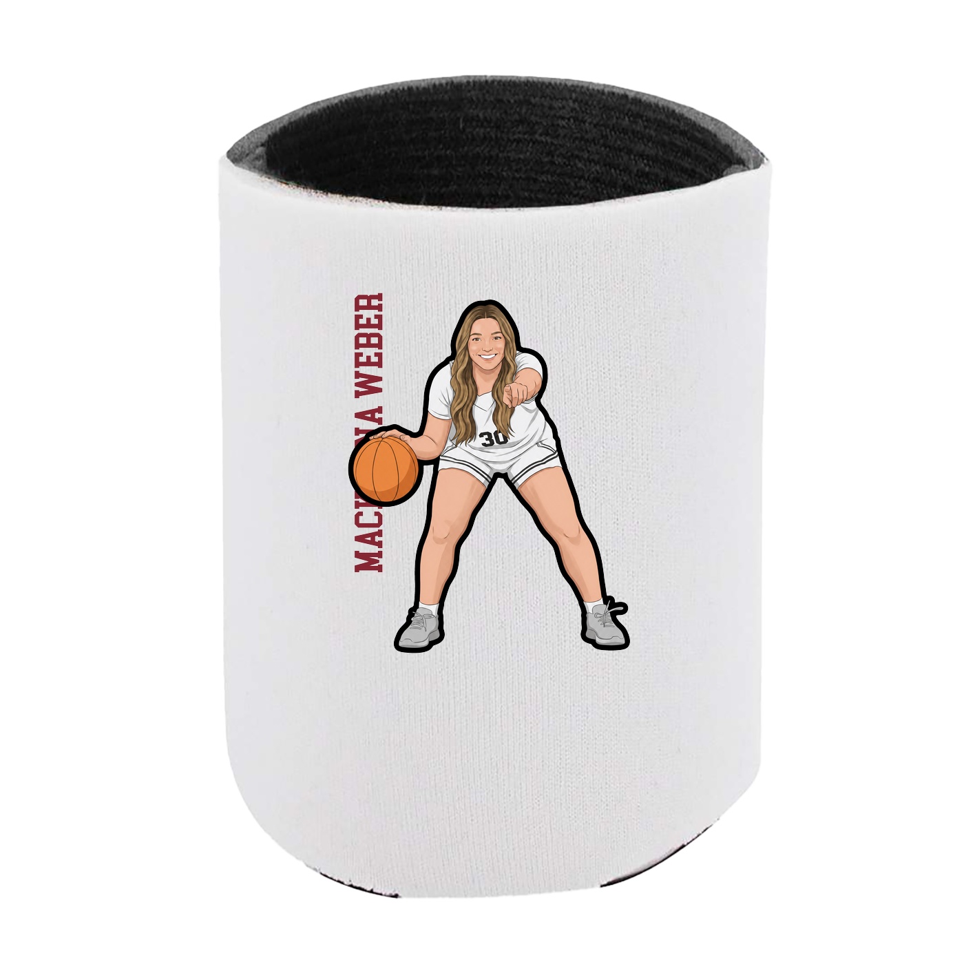 Can Holder — Name Vertical in White