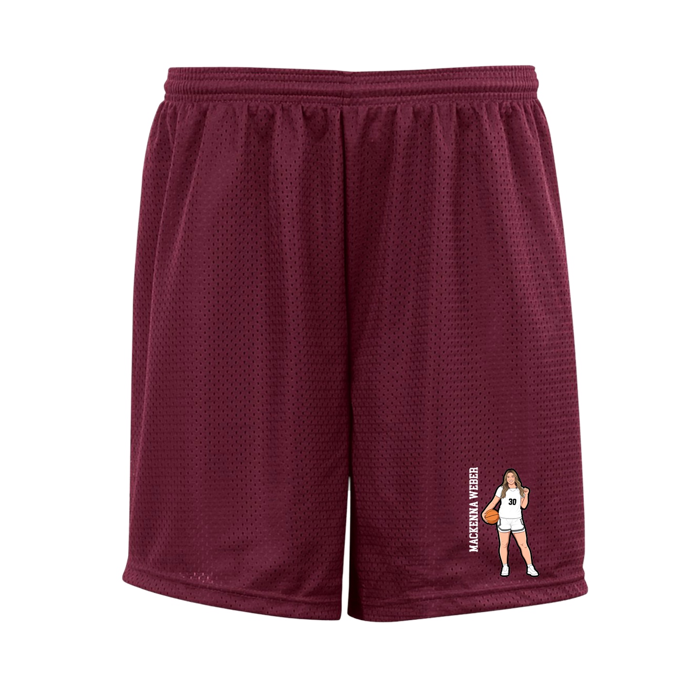 Shorts — Name Vertical in Cardinal