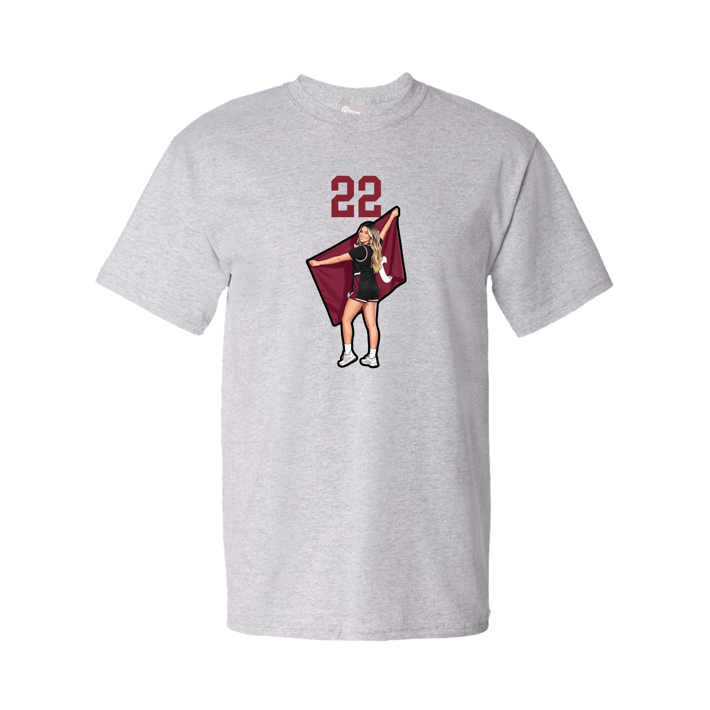 Tee — Number Top in Grey