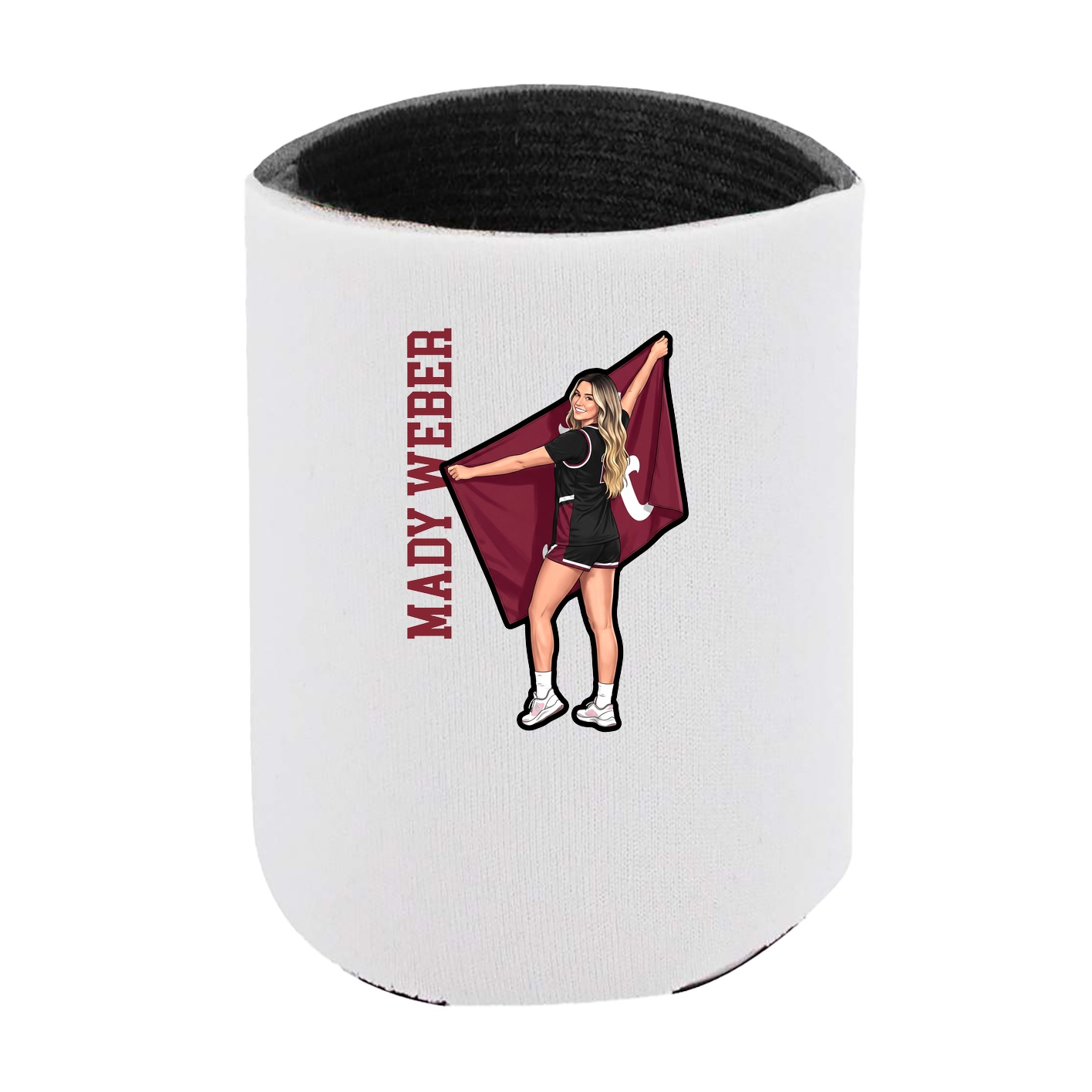 Can Holder — Name Vertical in White