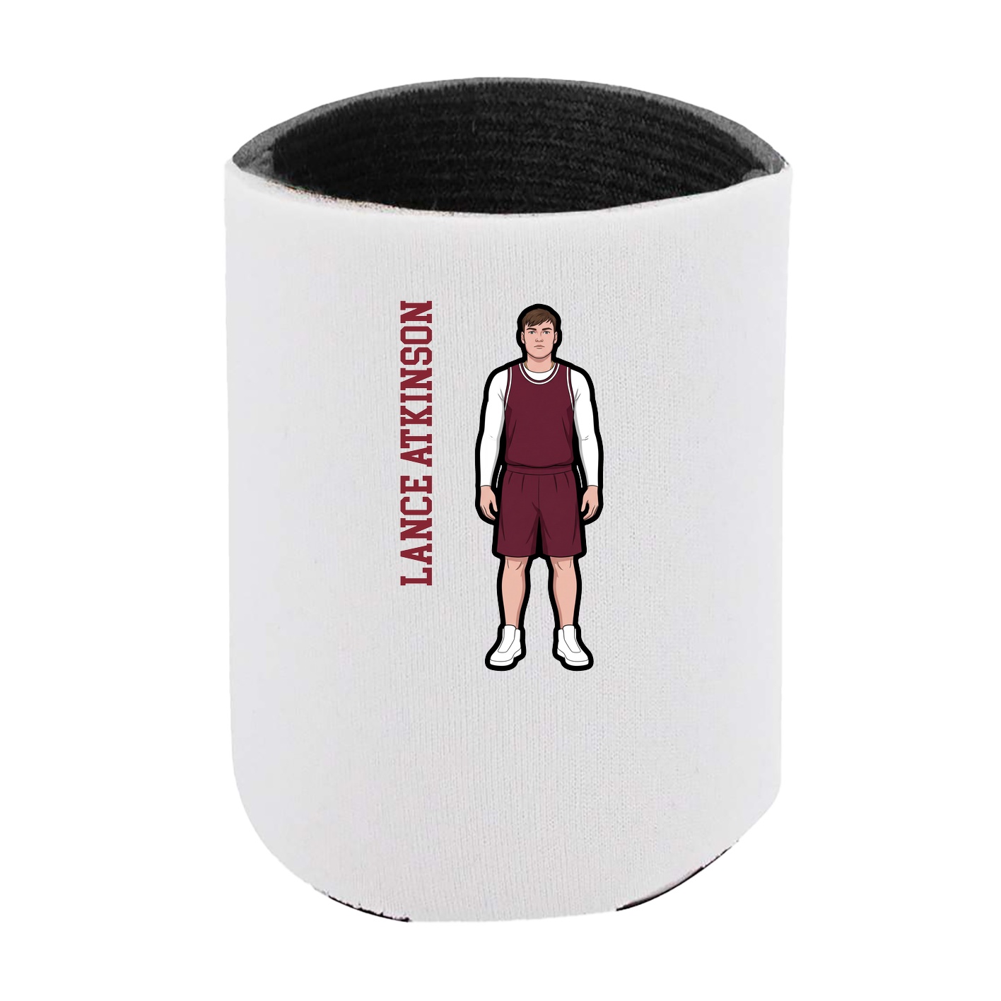 Can Holder — Name Vertical in White