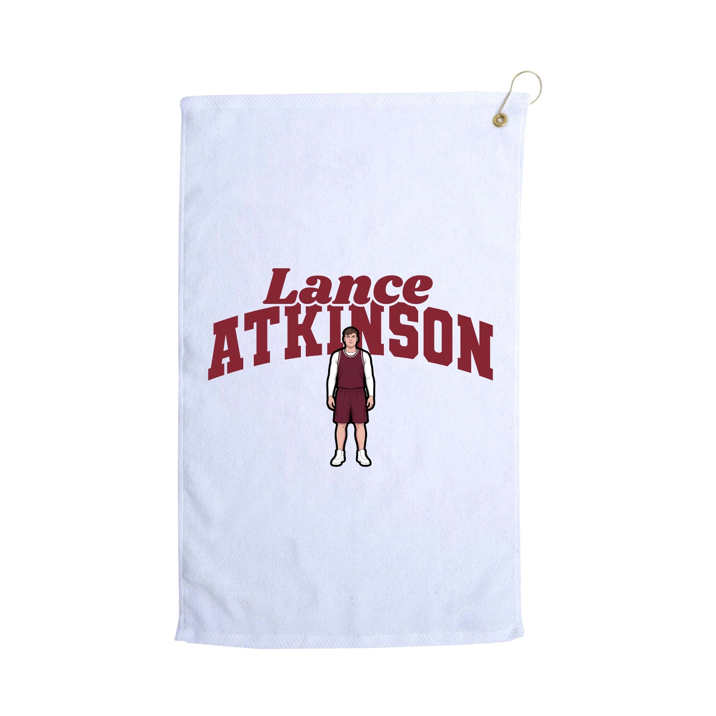 Golf Towel — Signature Arch in White