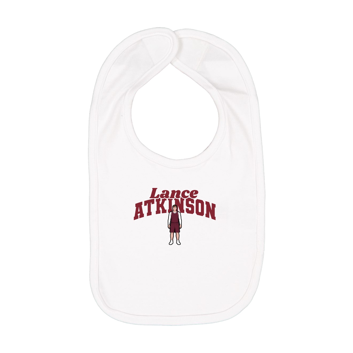Infant Bib — Signature Arch in White