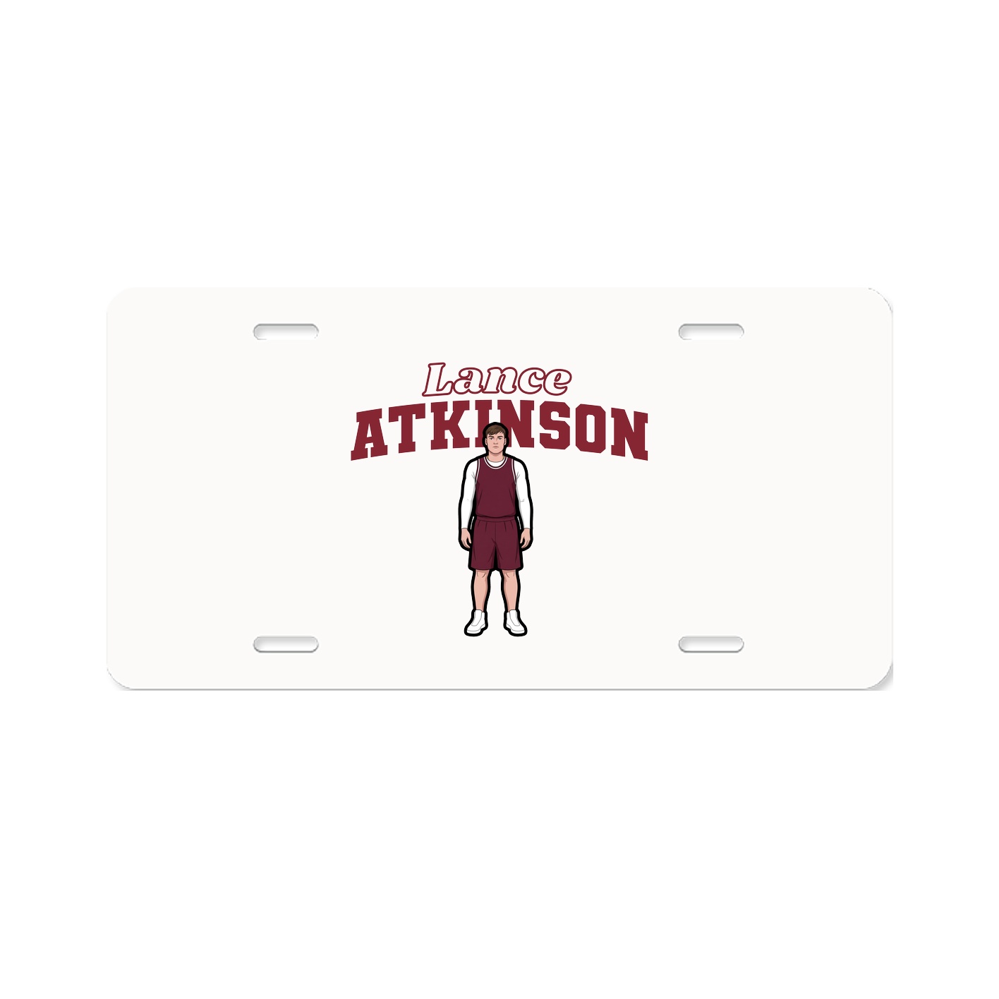 License Plate — Name Arch in Classic