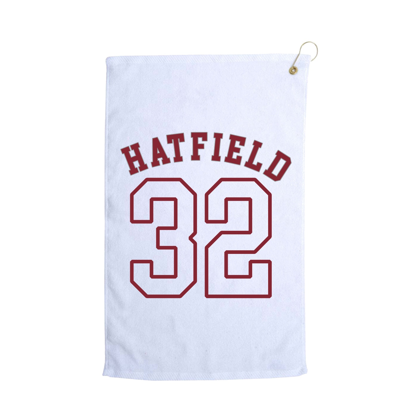 Golf Towel — Shirsey Arch in White