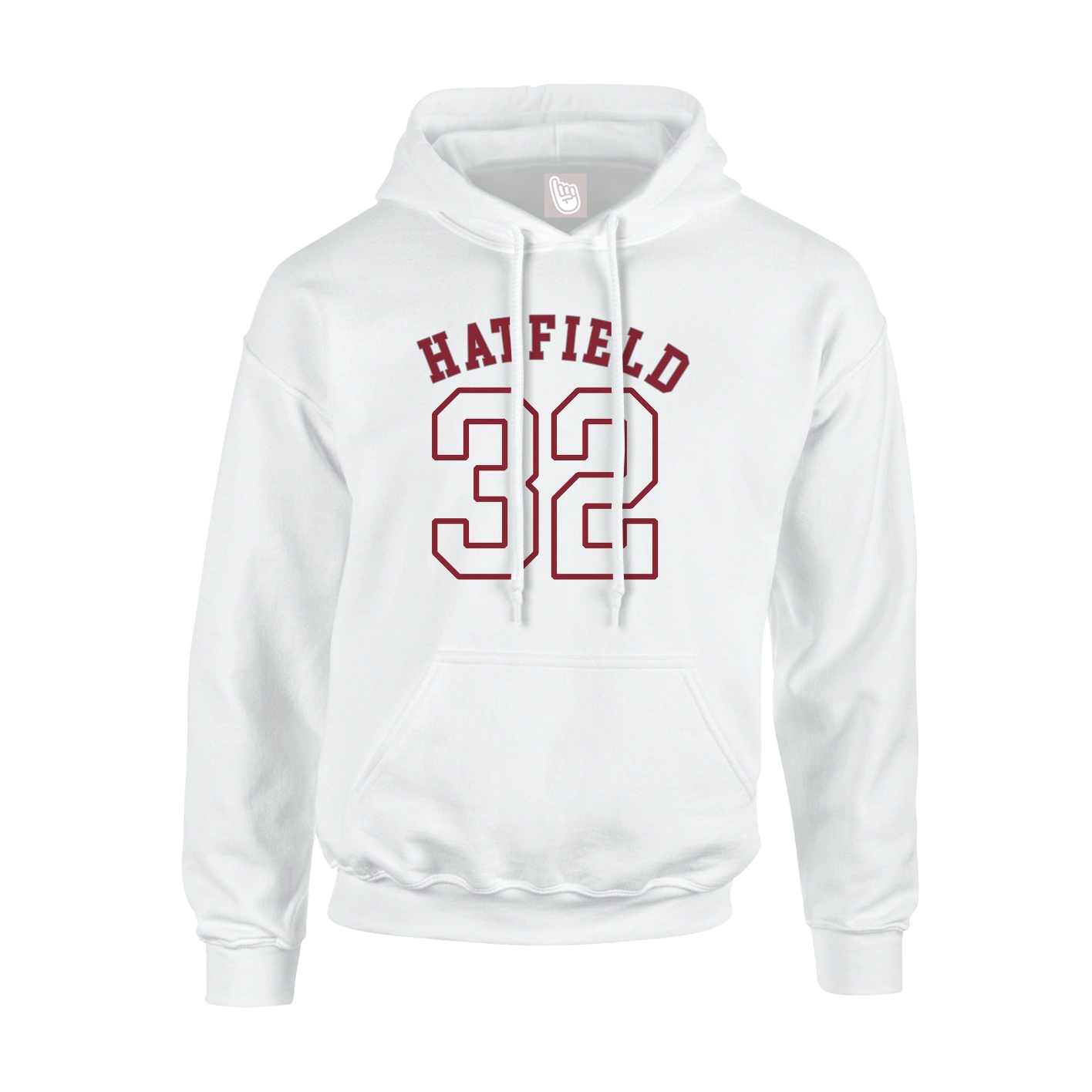 Youth Hoodie — Shirsey Arch in White