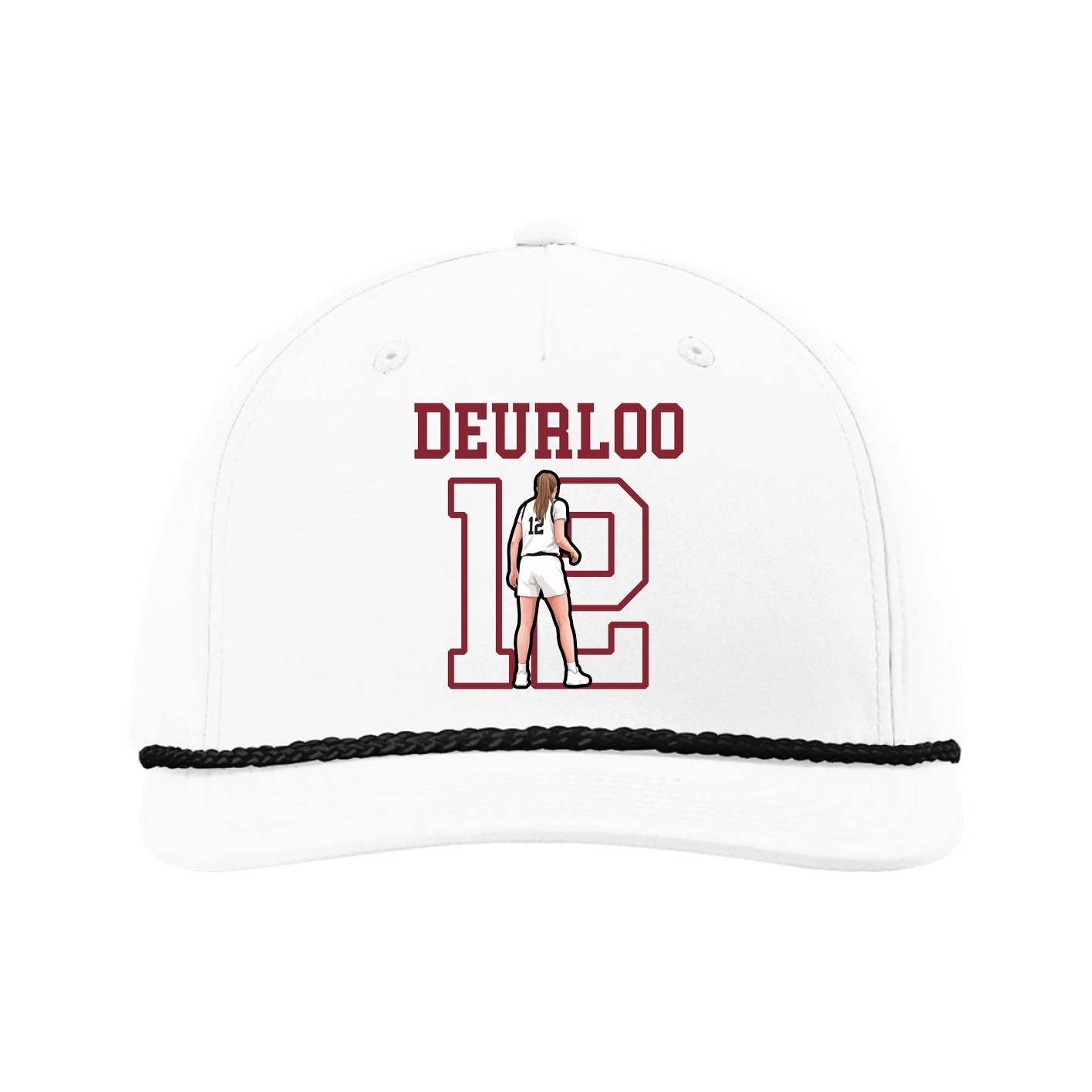 Five-Panel Classic Rope Cap — Shirsey in White