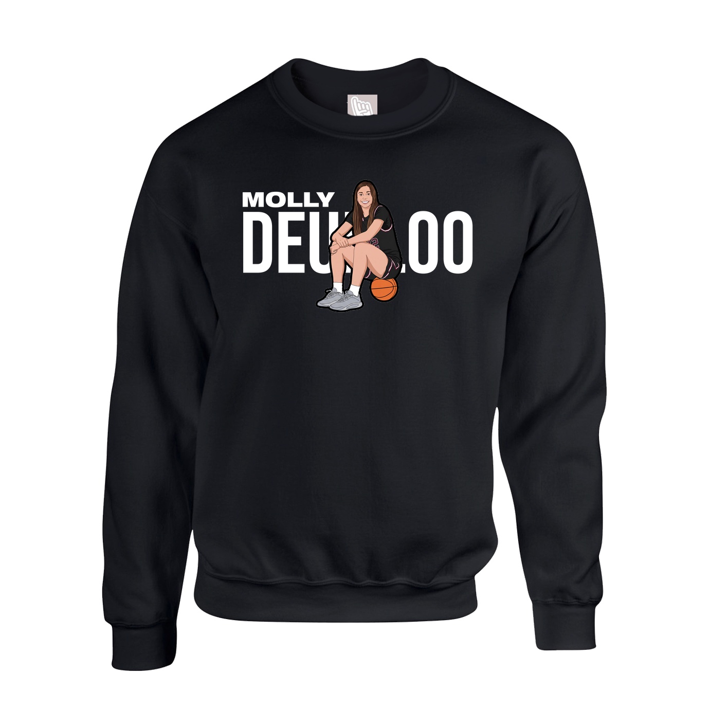 Fleece Crew — Player Name in Black
