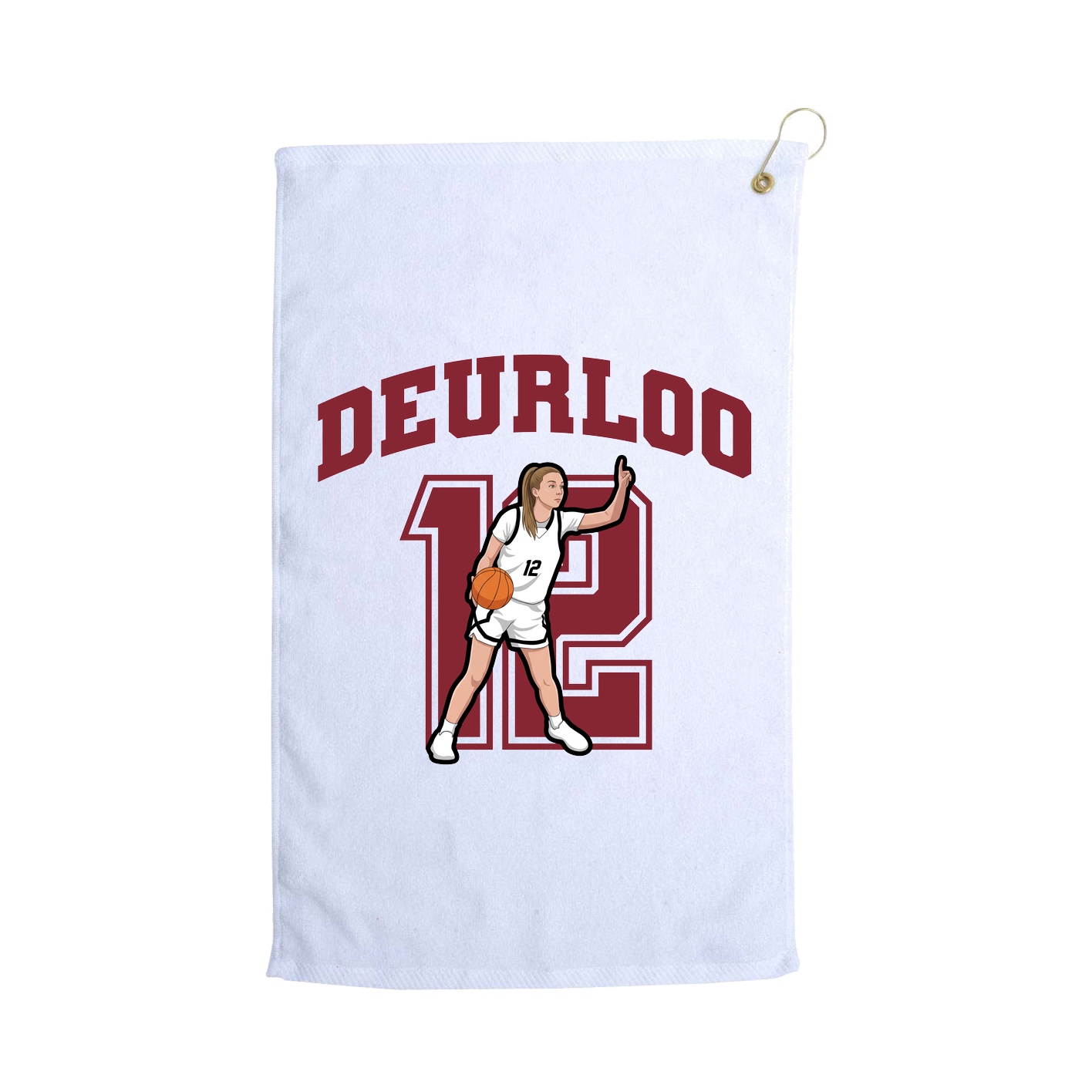 Golf Towel — Number in White