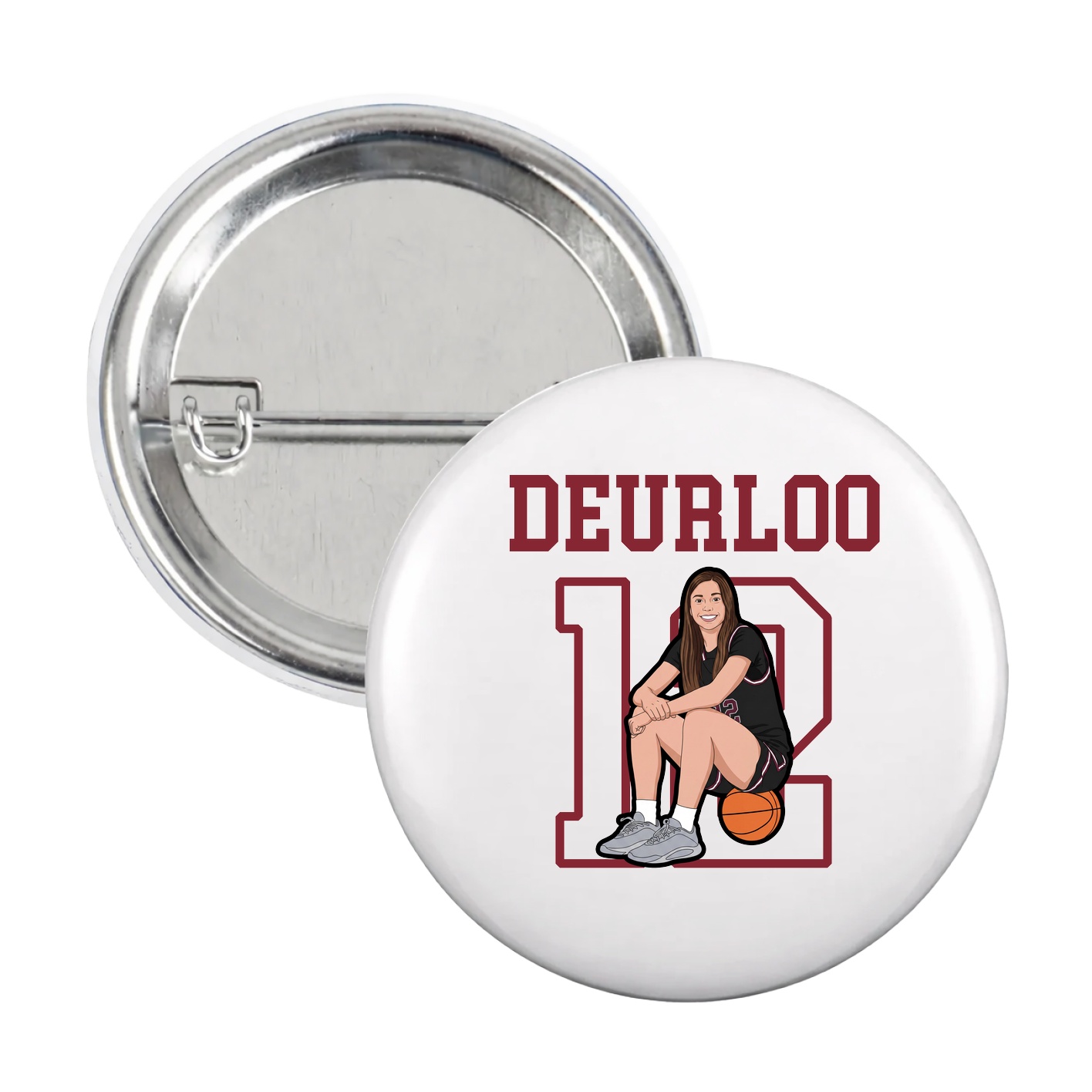 Game Day Button — Shirsey in White