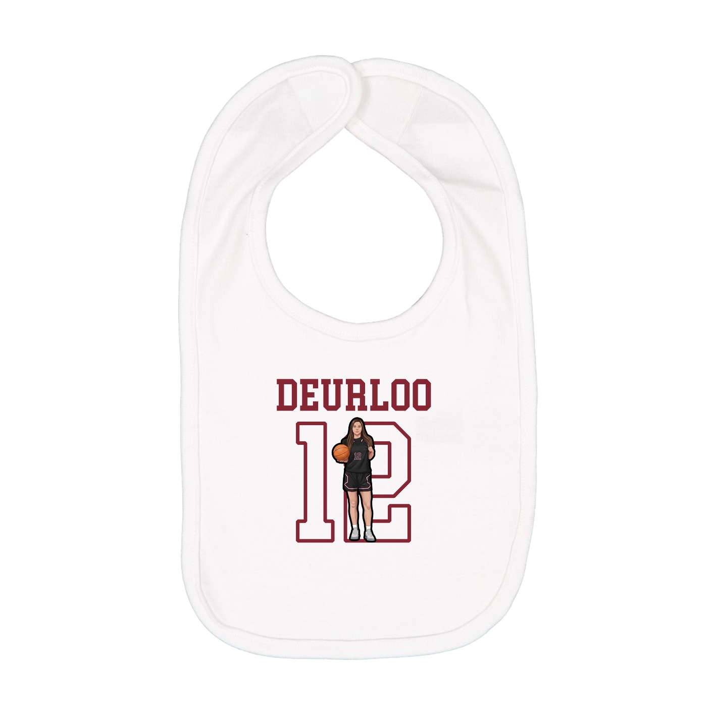 Infant Bib — Shirsey in White