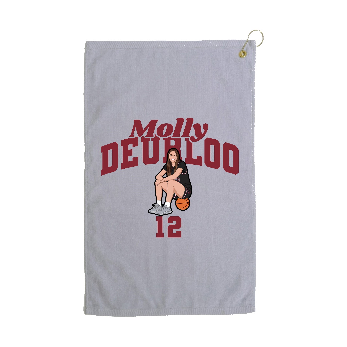 Golf Towel — Signature Arch in Grey