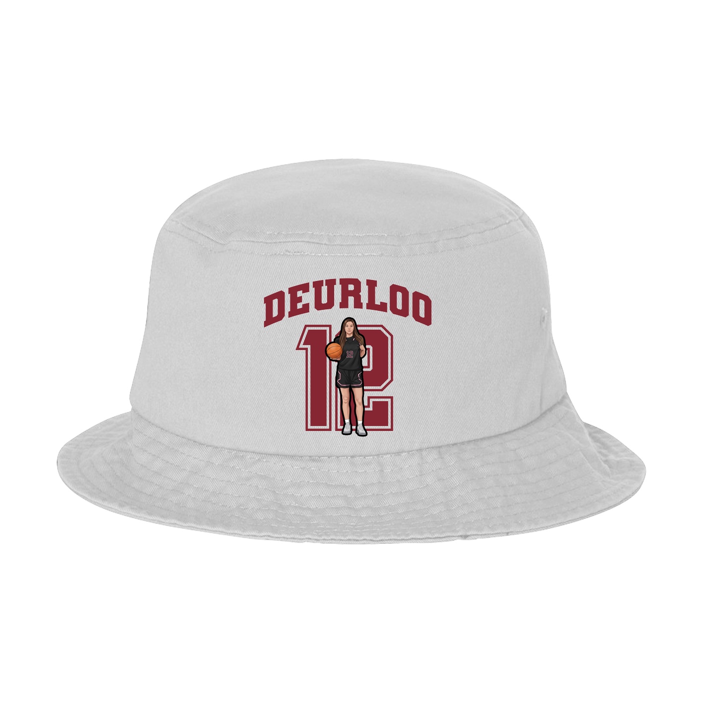 Bucket Cap — Number in White
