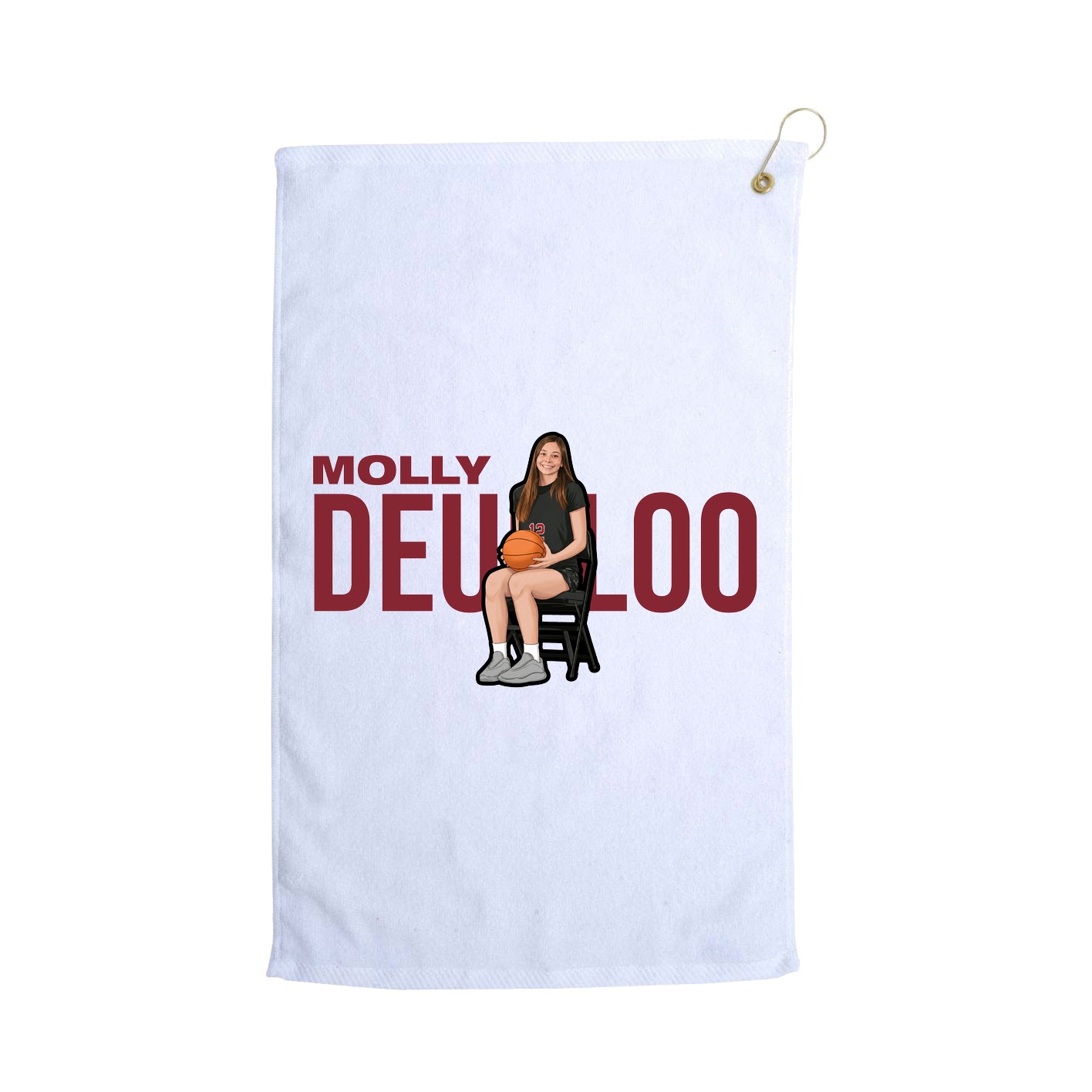 Golf Towel — Player Name in White