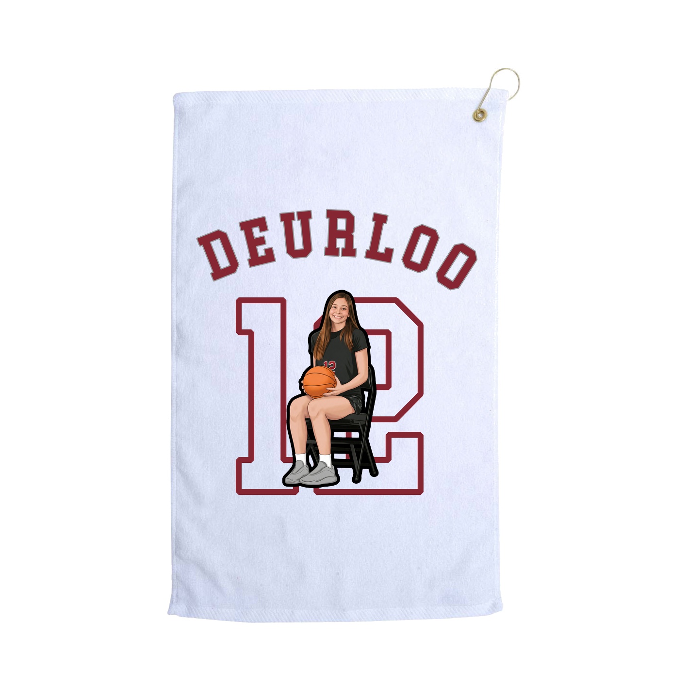 Golf Towel — Shirsey Arch in White