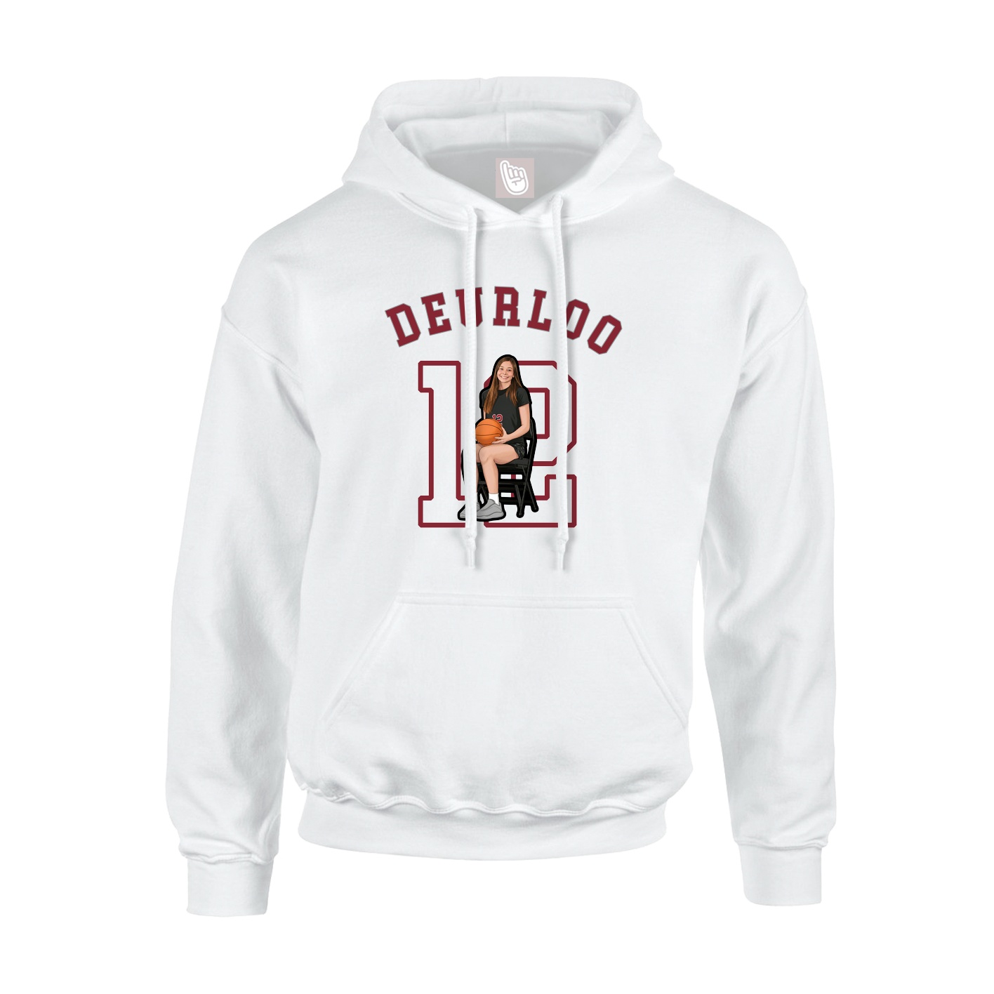Hoodie — Shirsey Arch in White