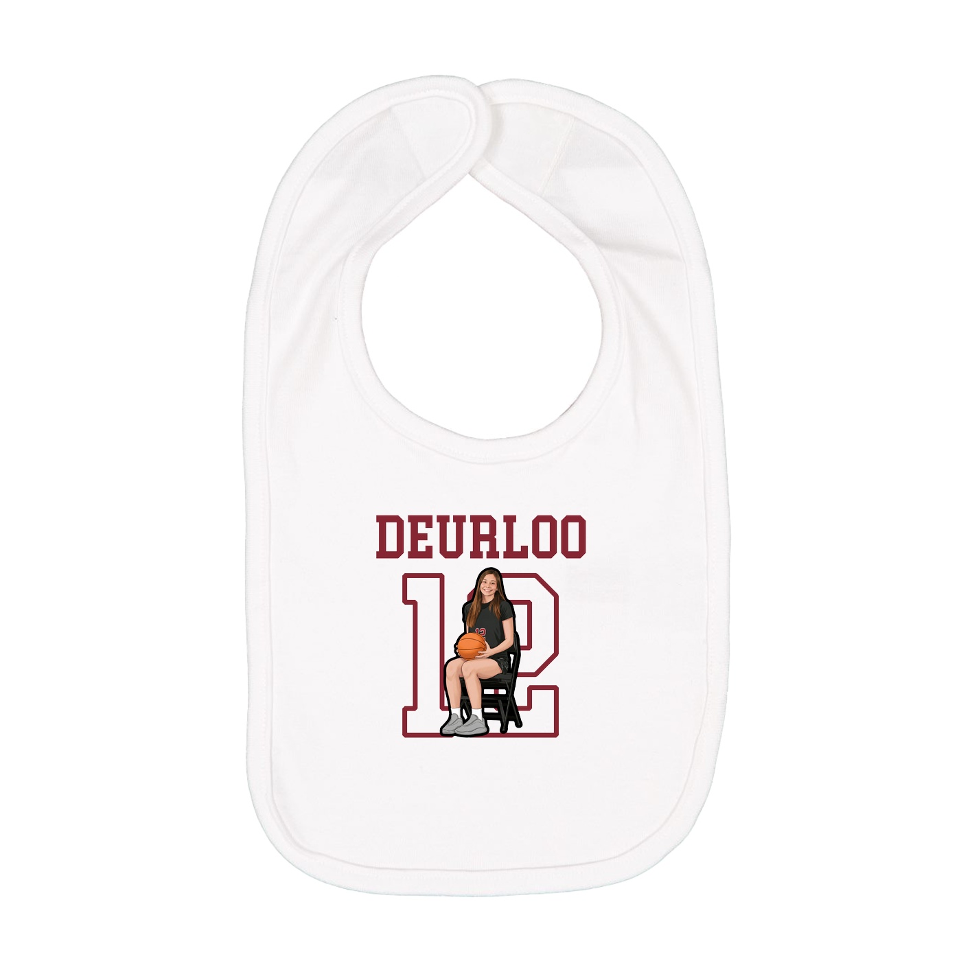 Infant Bib — Shirsey in White
