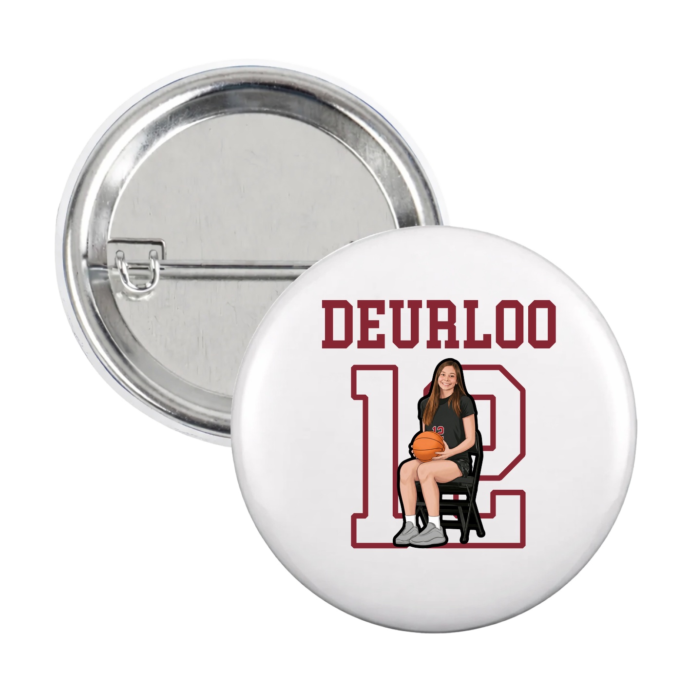 Game Day Button — Shirsey in White