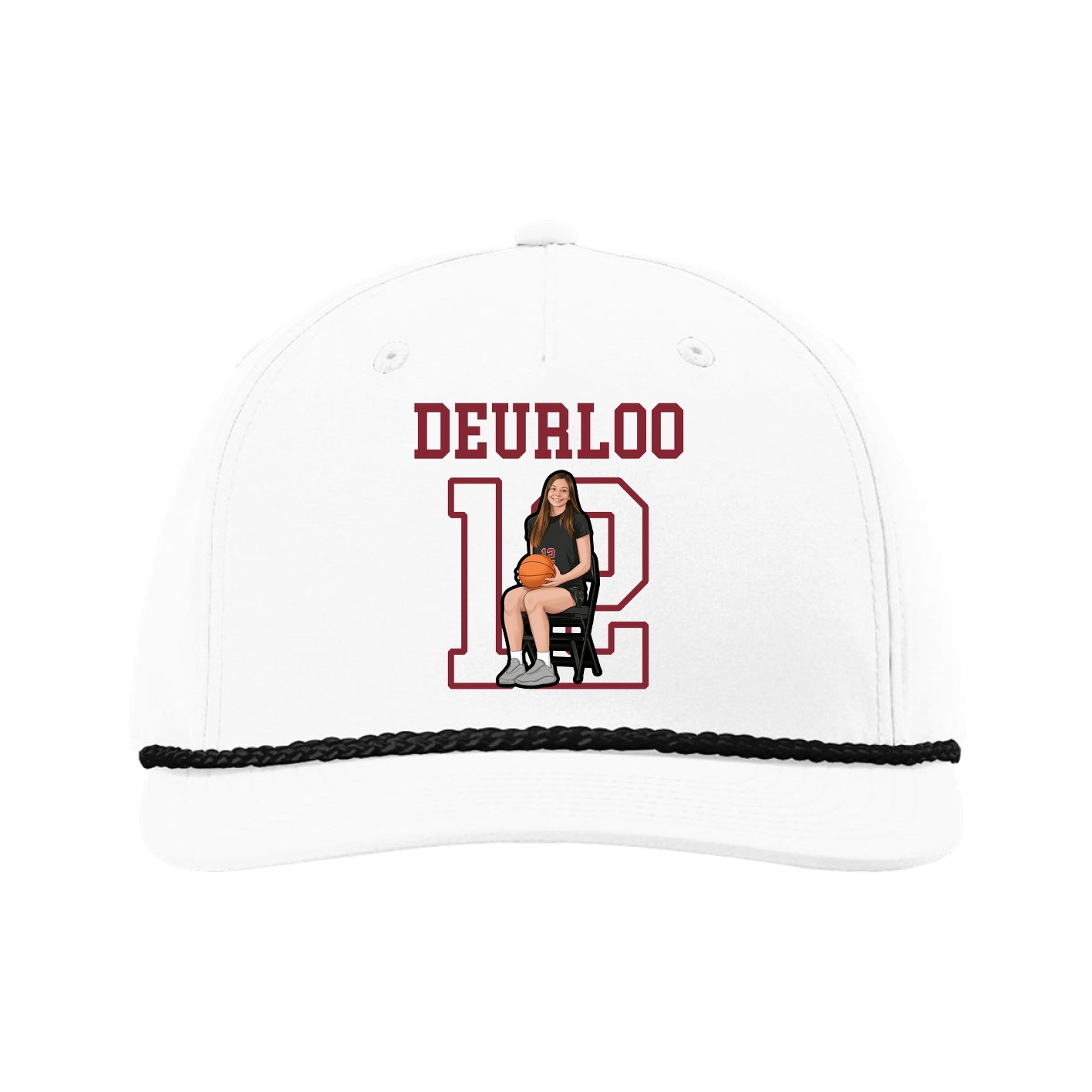 Five-Panel Classic Rope Cap — Shirsey in White