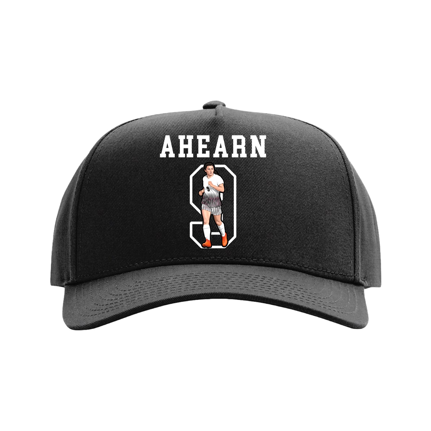 Full Fabric Five-Panel Champ Cap — Shirsey in Black
