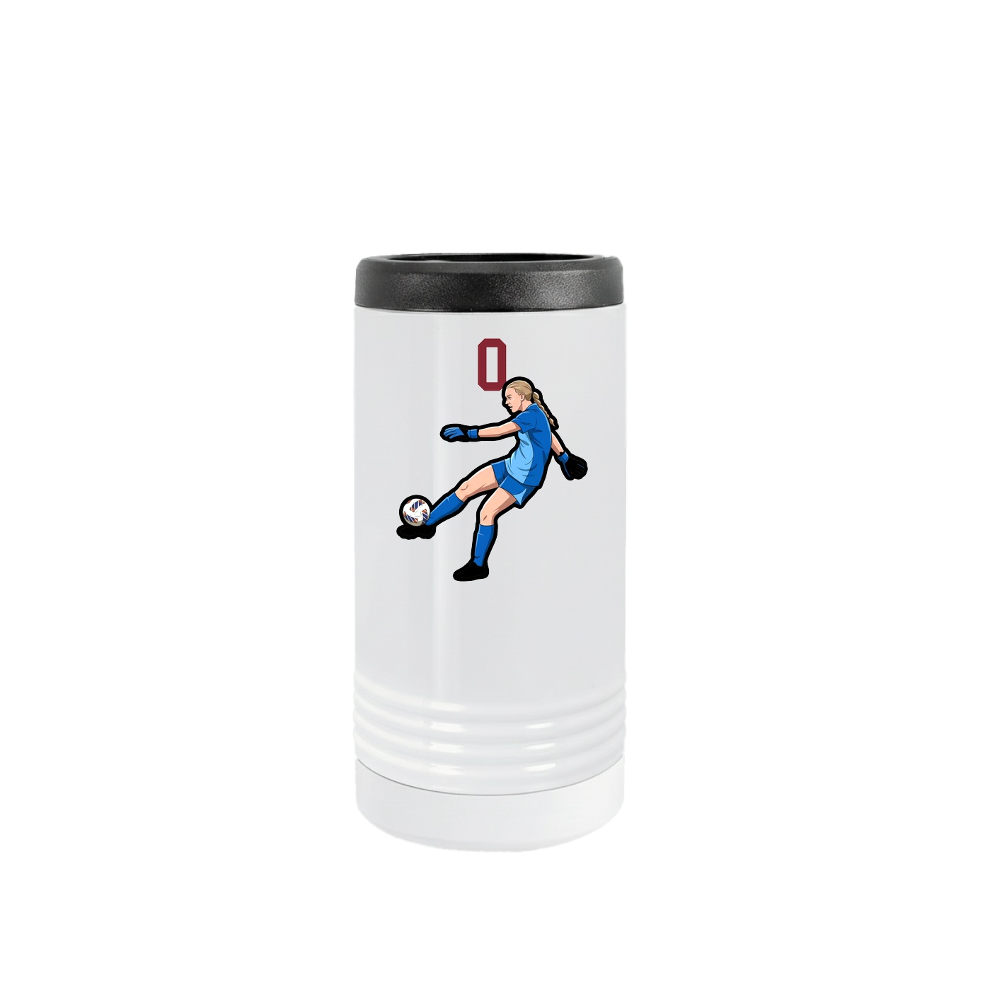 Slim Beverage Holder — Number Top in White