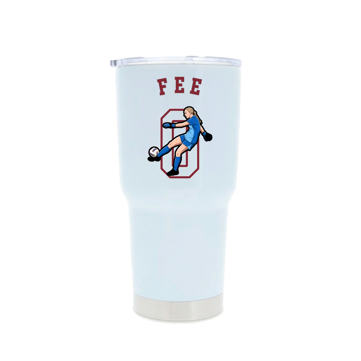 30oz Stainless Steel Tumbler — Shirsey Arch in White
