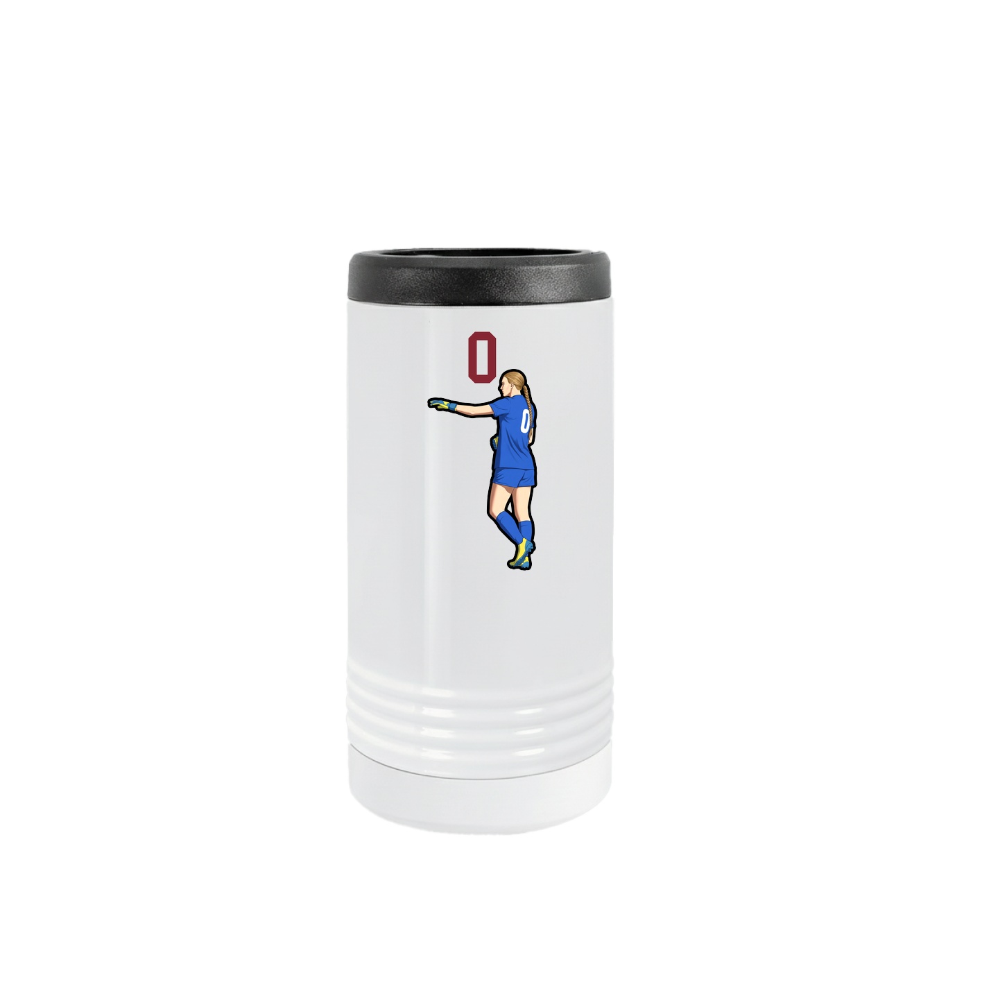 Slim Beverage Holder — Number Top in White