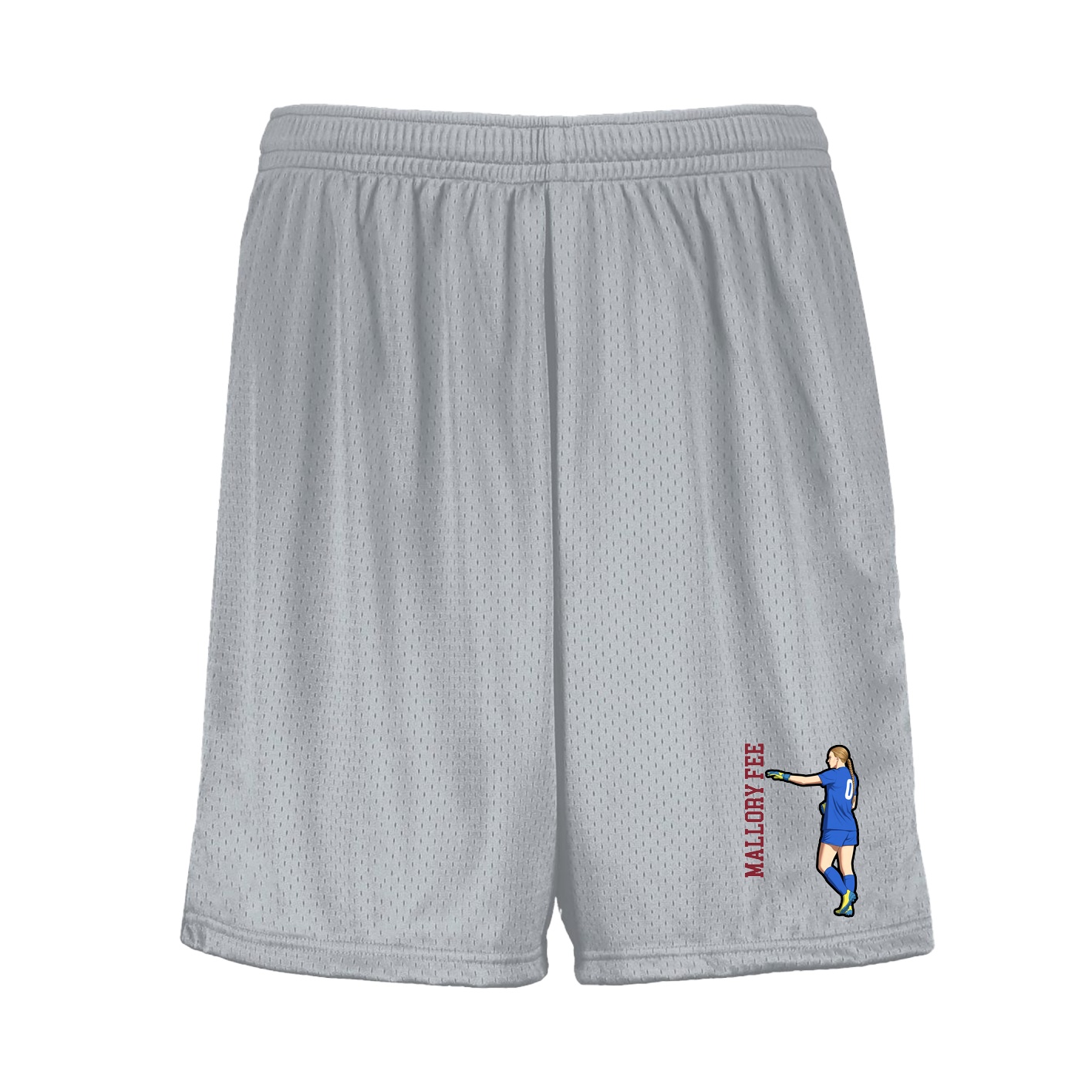 Shorts — Name Vertical in Silver