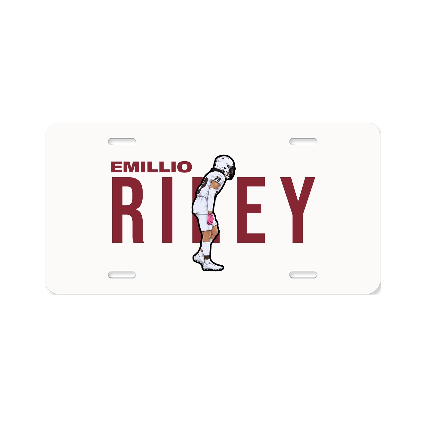License Plate — Player Name in Classic