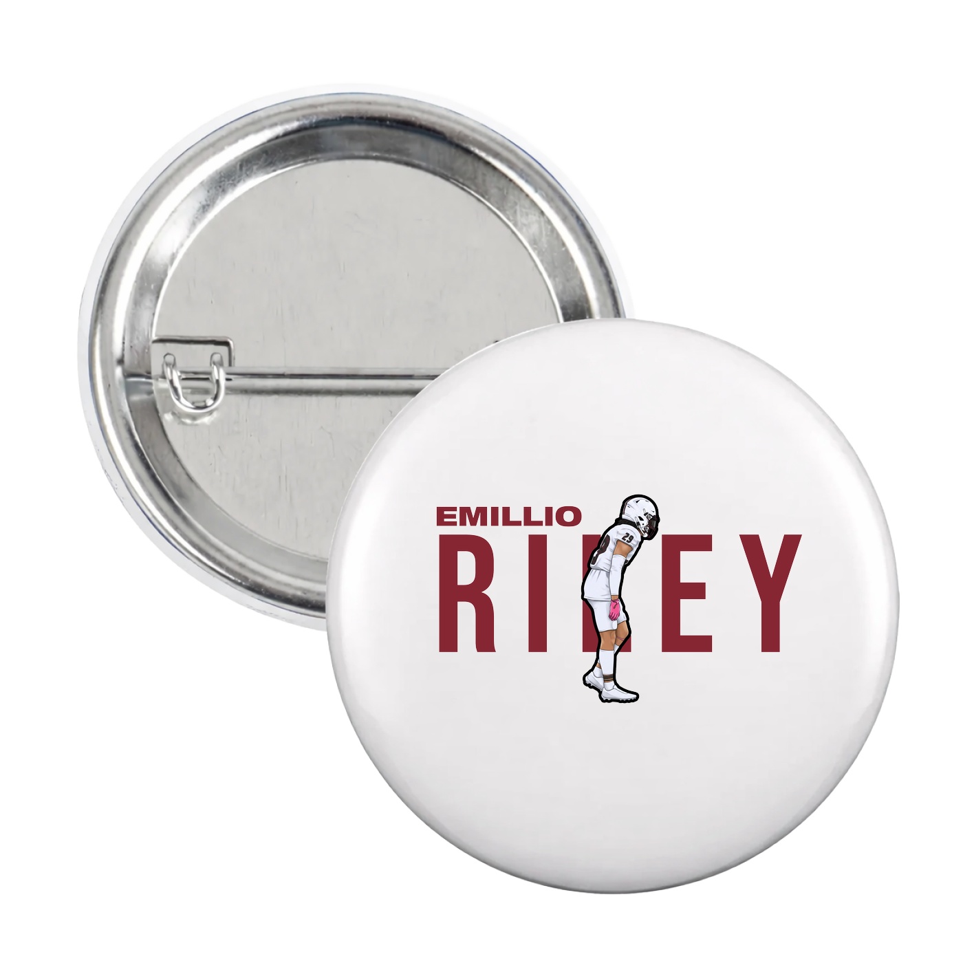 Game Day Button — Player Name in White