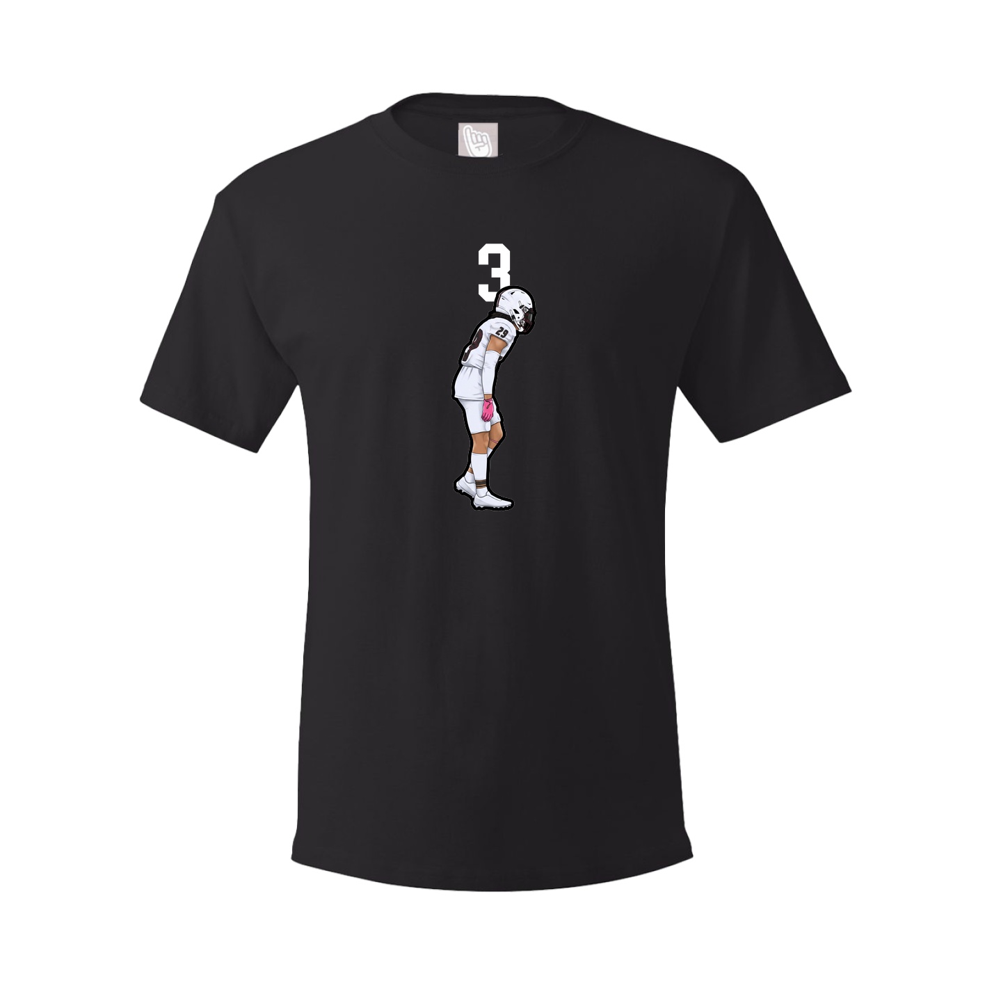 Youth Tee — Number Top in Black