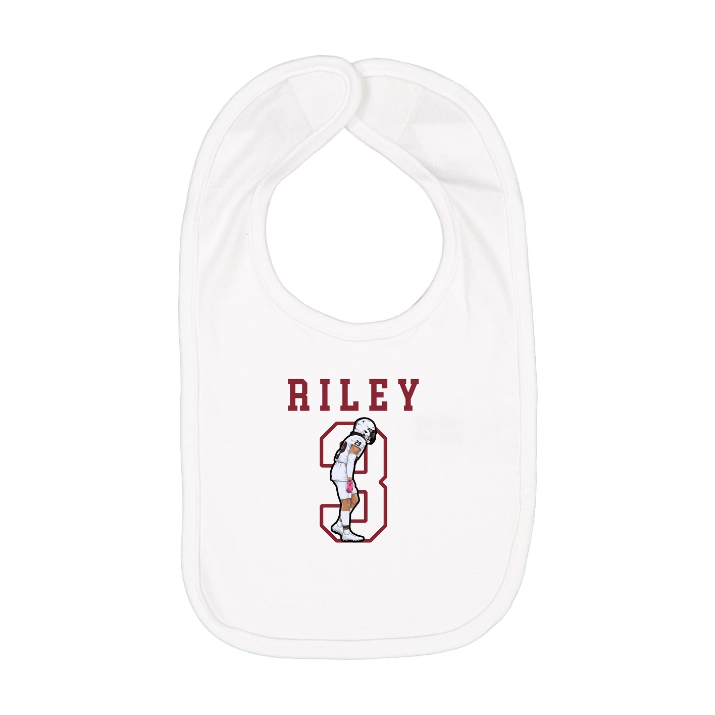Infant Bib — Shirsey in White