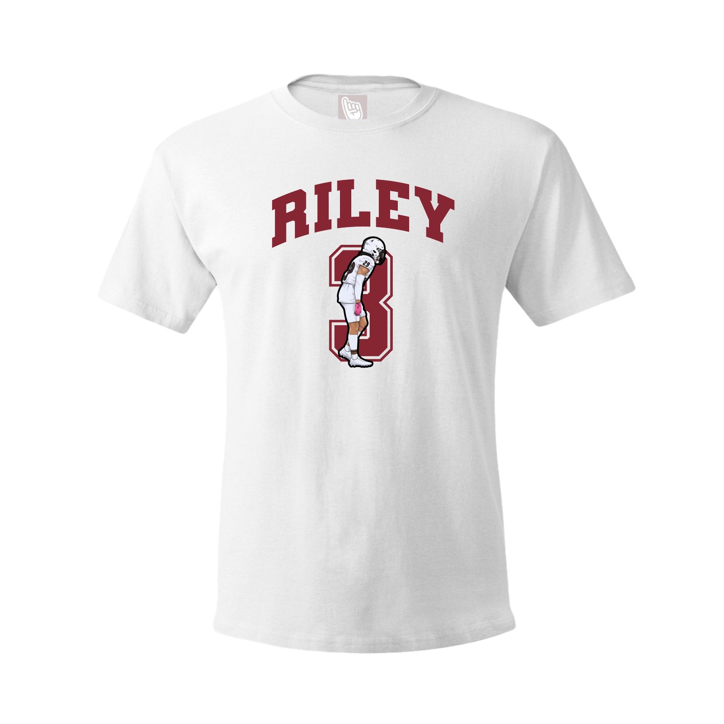 Youth Tee — Number in White