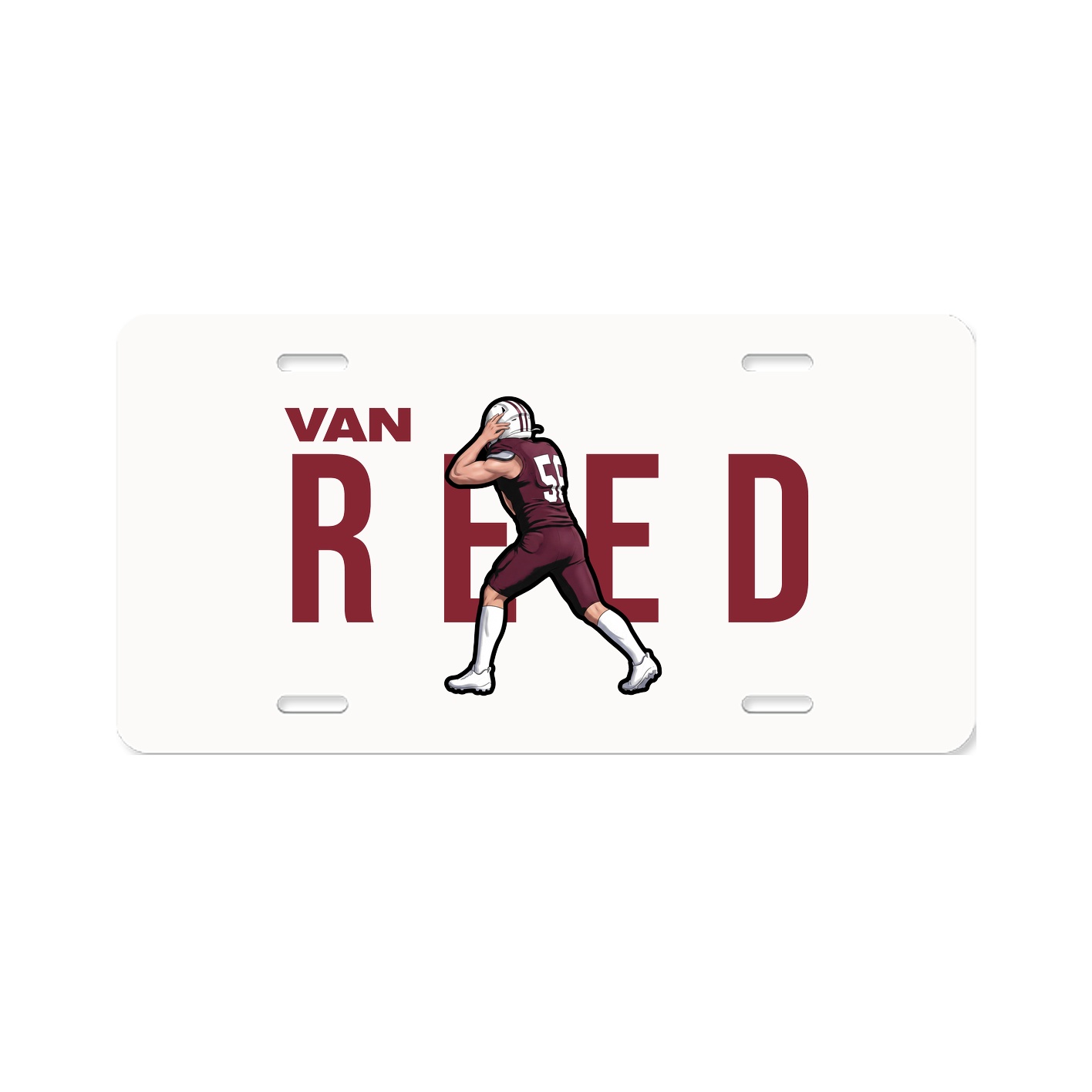 License Plate — Player Name in Classic