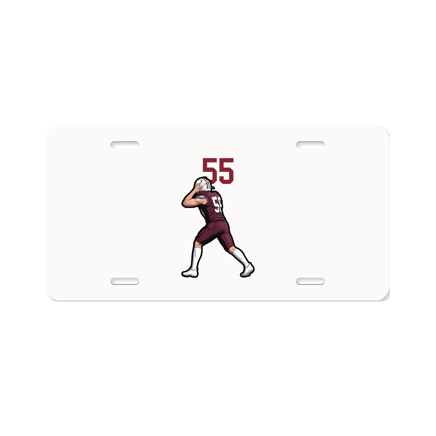 License Plate — Number Top in Classic