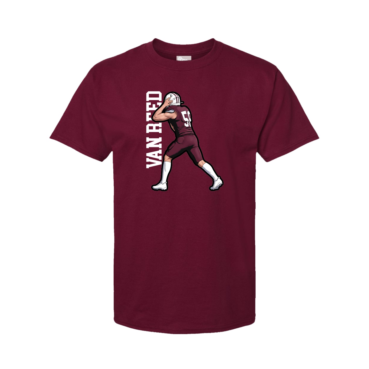 Tee — Name Vertical in Cardinal