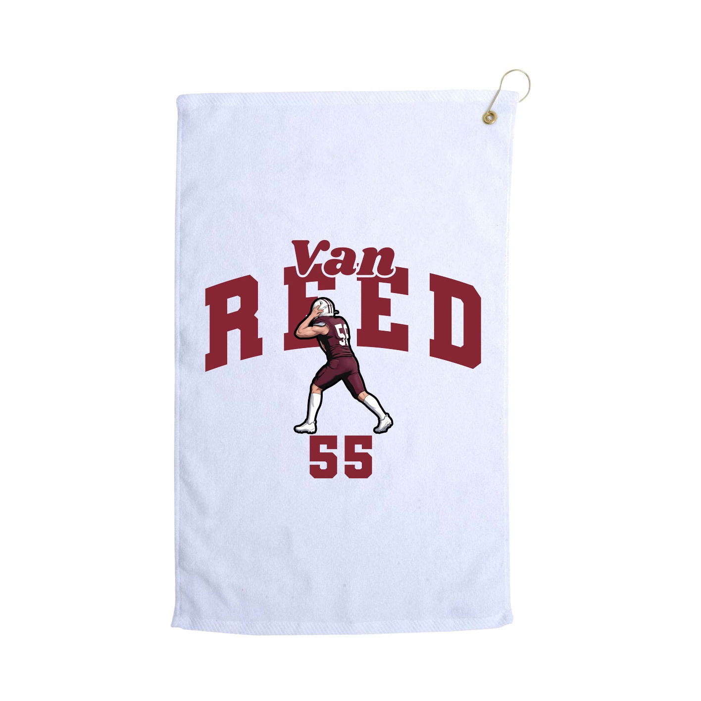 Golf Towel — Signature Arch in White