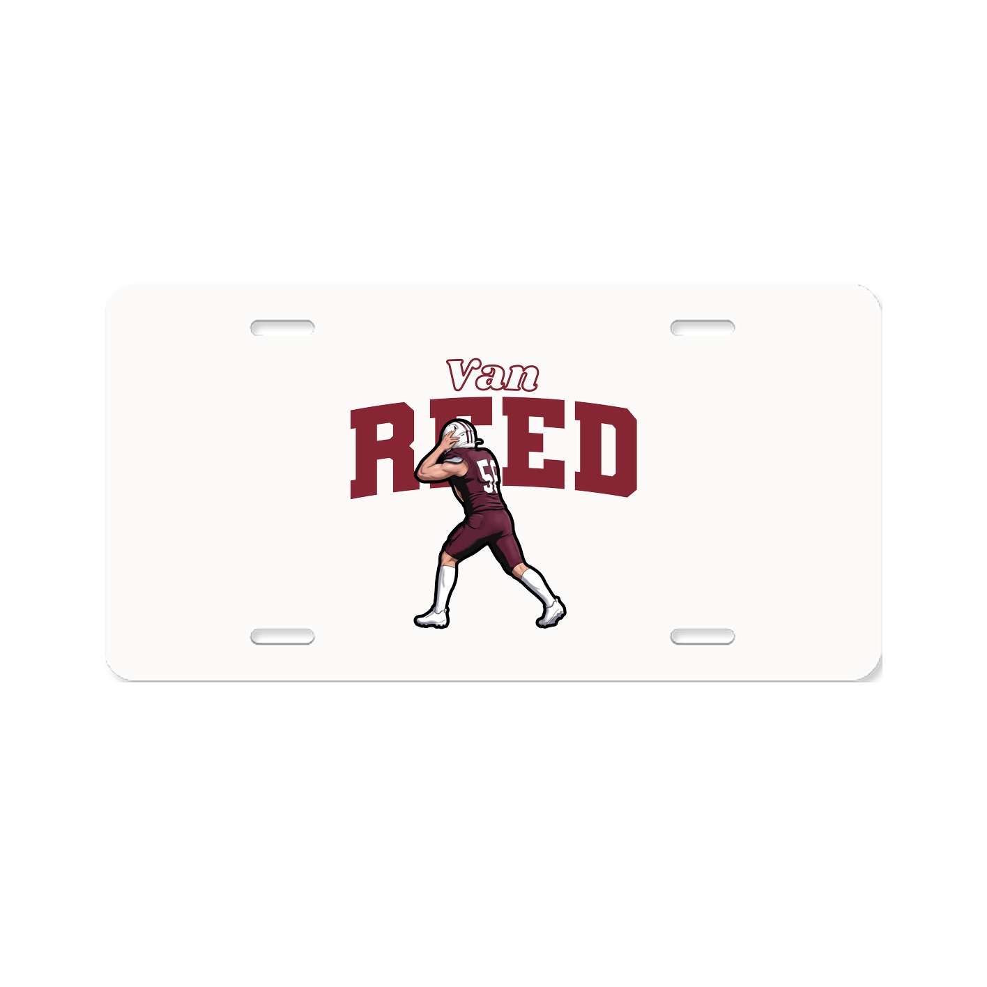 License Plate — Name Arch in Classic