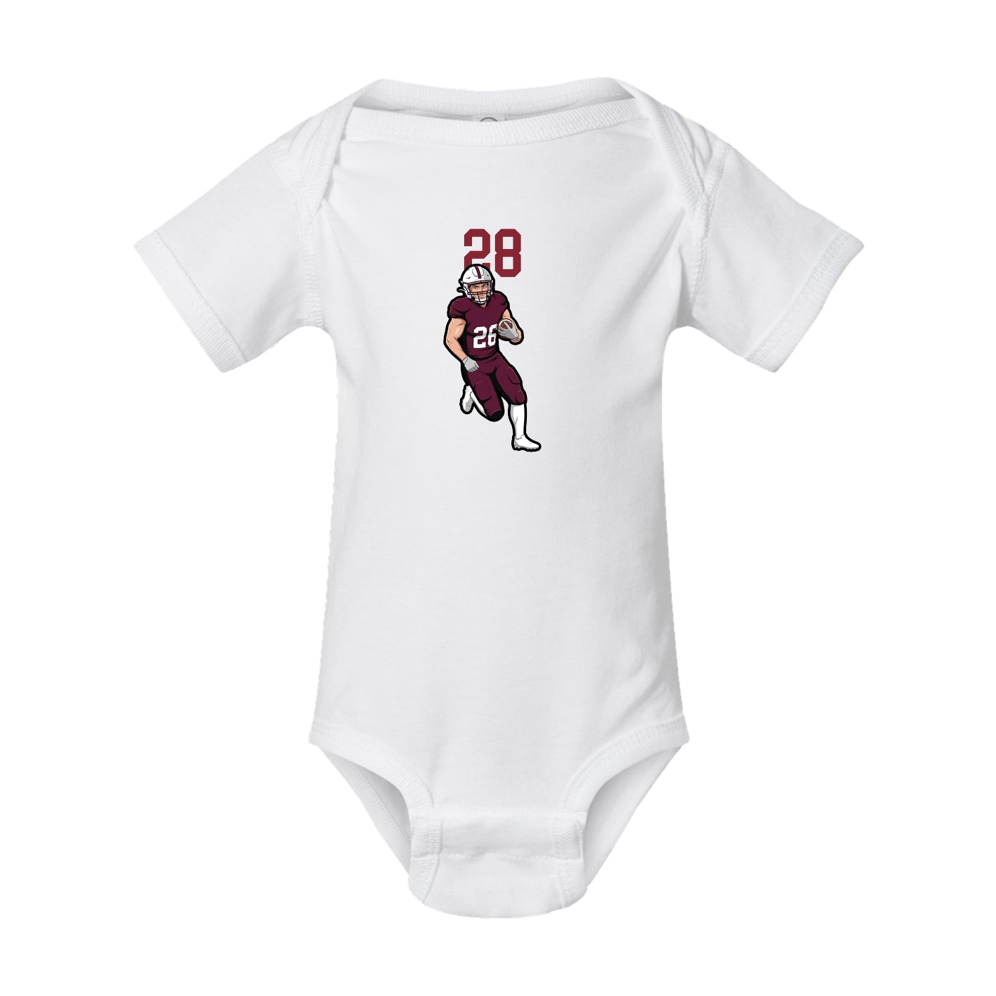 Baby Onesie — Number Top in White